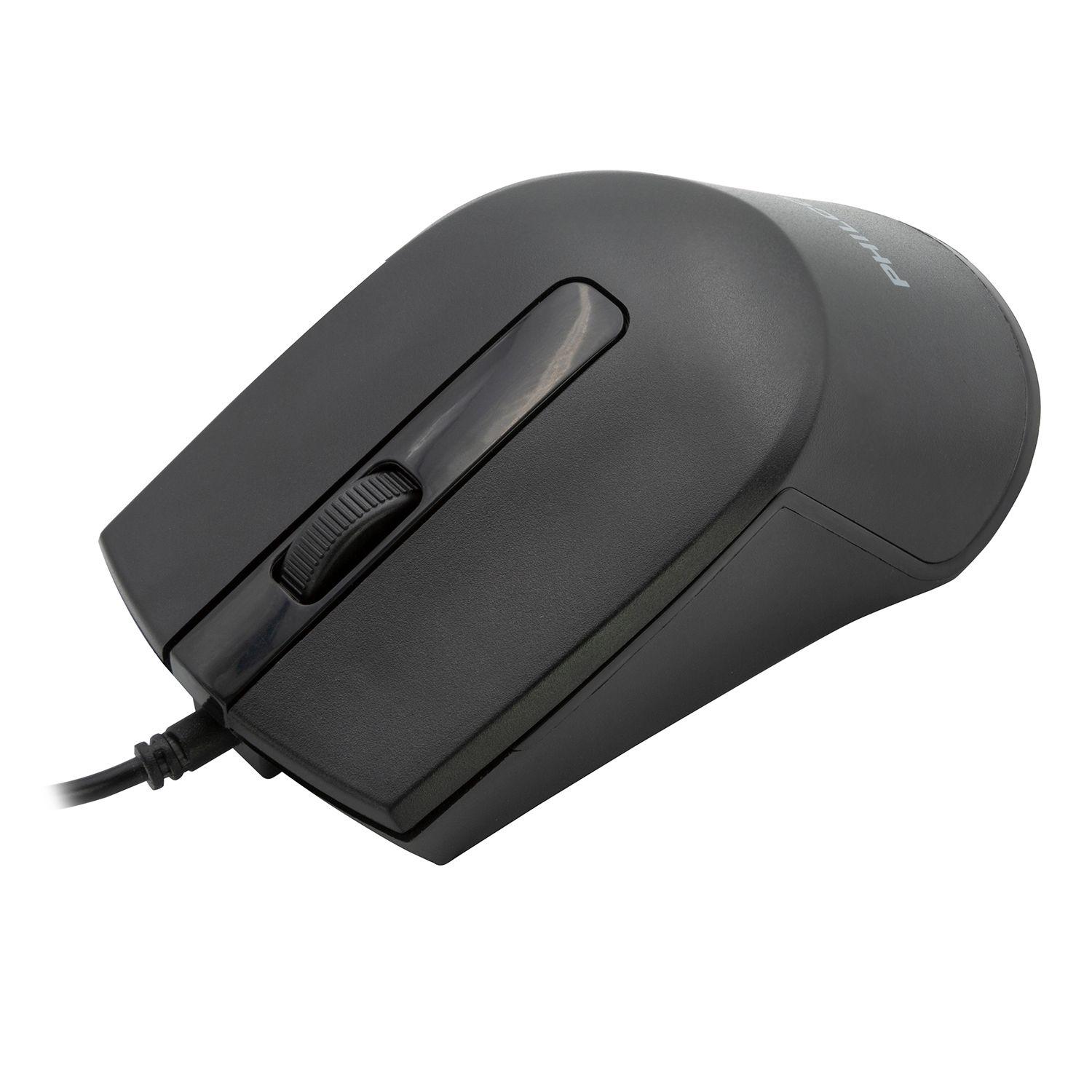 MOUSE ALÁMBRICO PRO NEGRO PHILCO PPR7104B-0