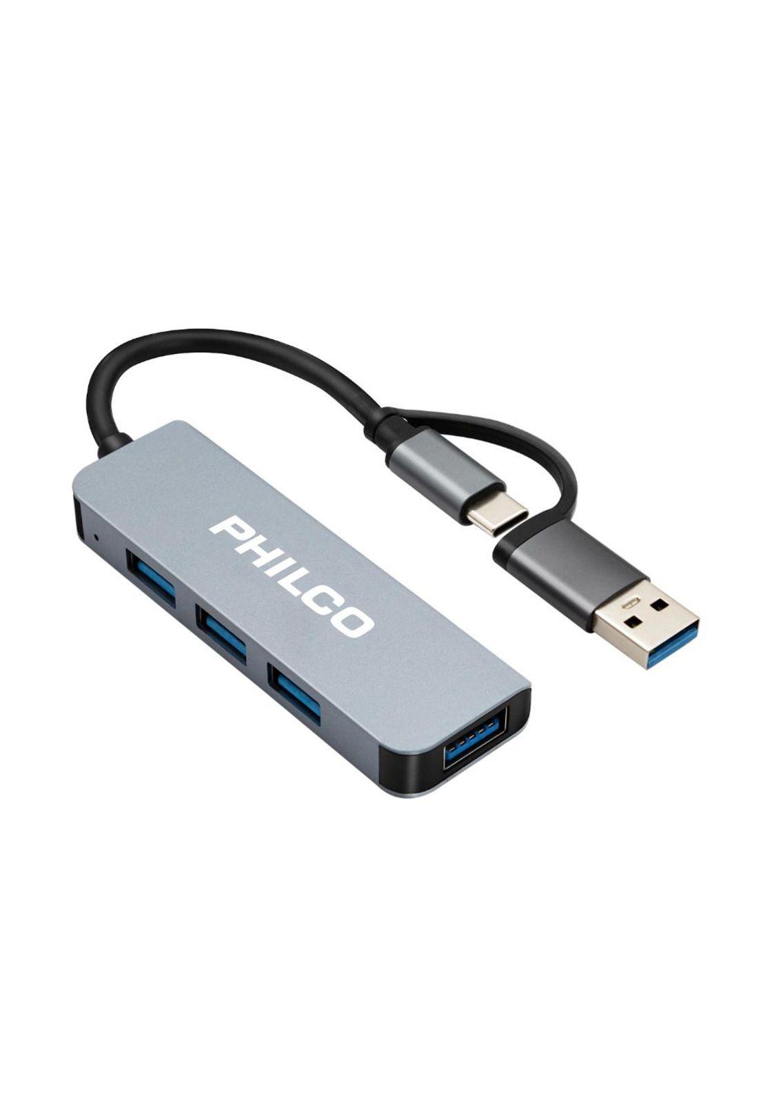 Hub 4 en 1 Tipo C a USB-4