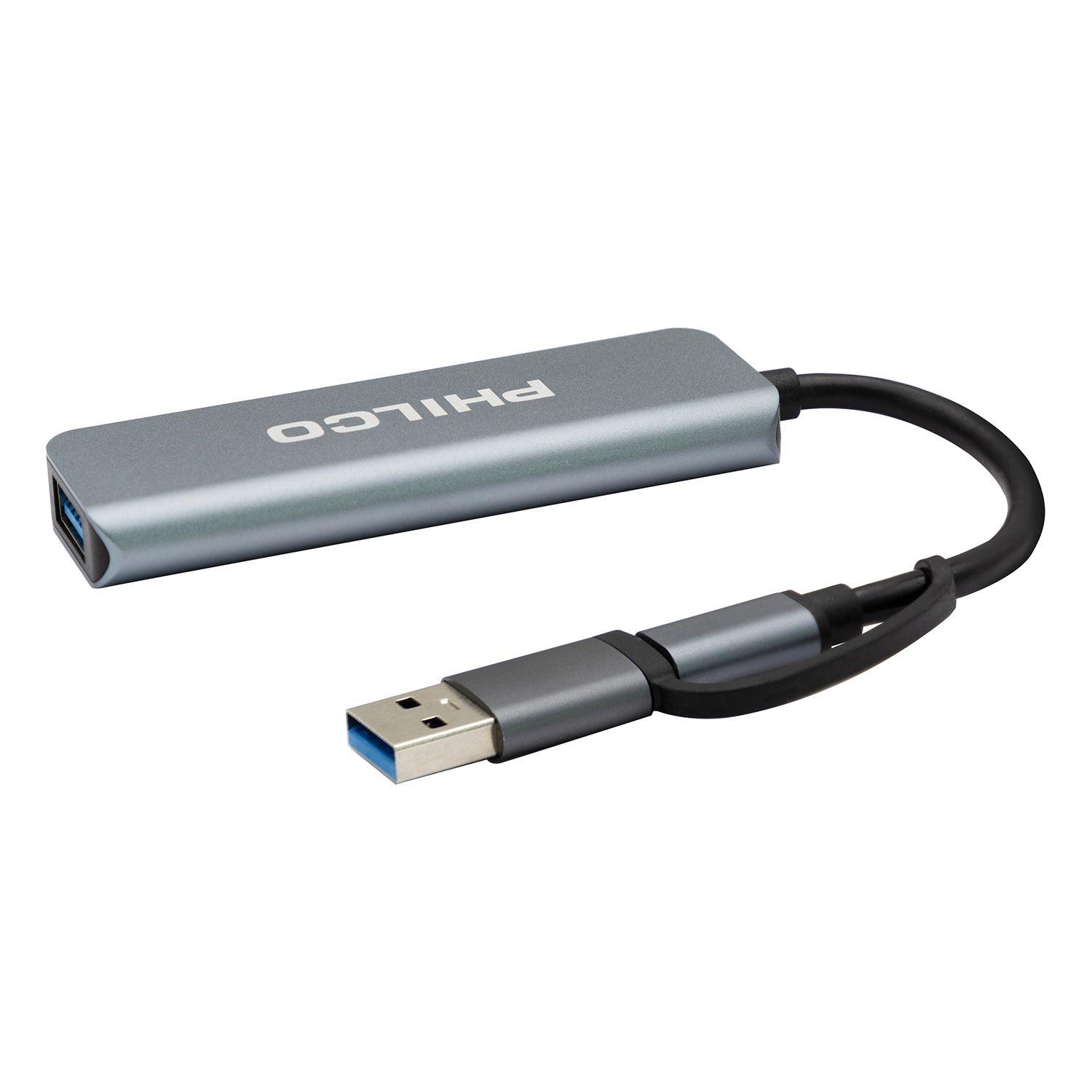 HUB 4 EN 1 TIPO C A USB-0