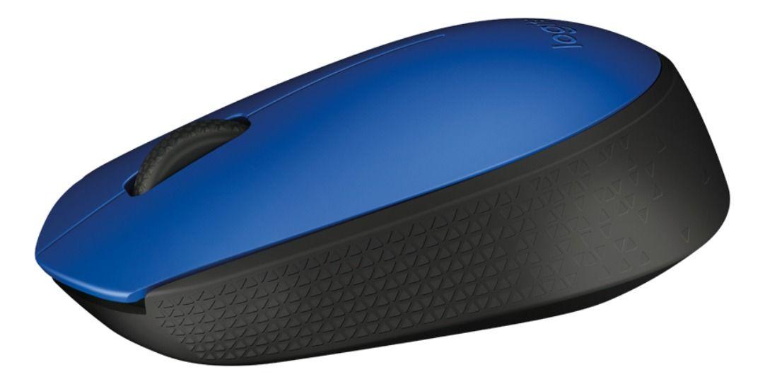 Mouse Inalámbrico Logitech M170 Azul Y Negro-2