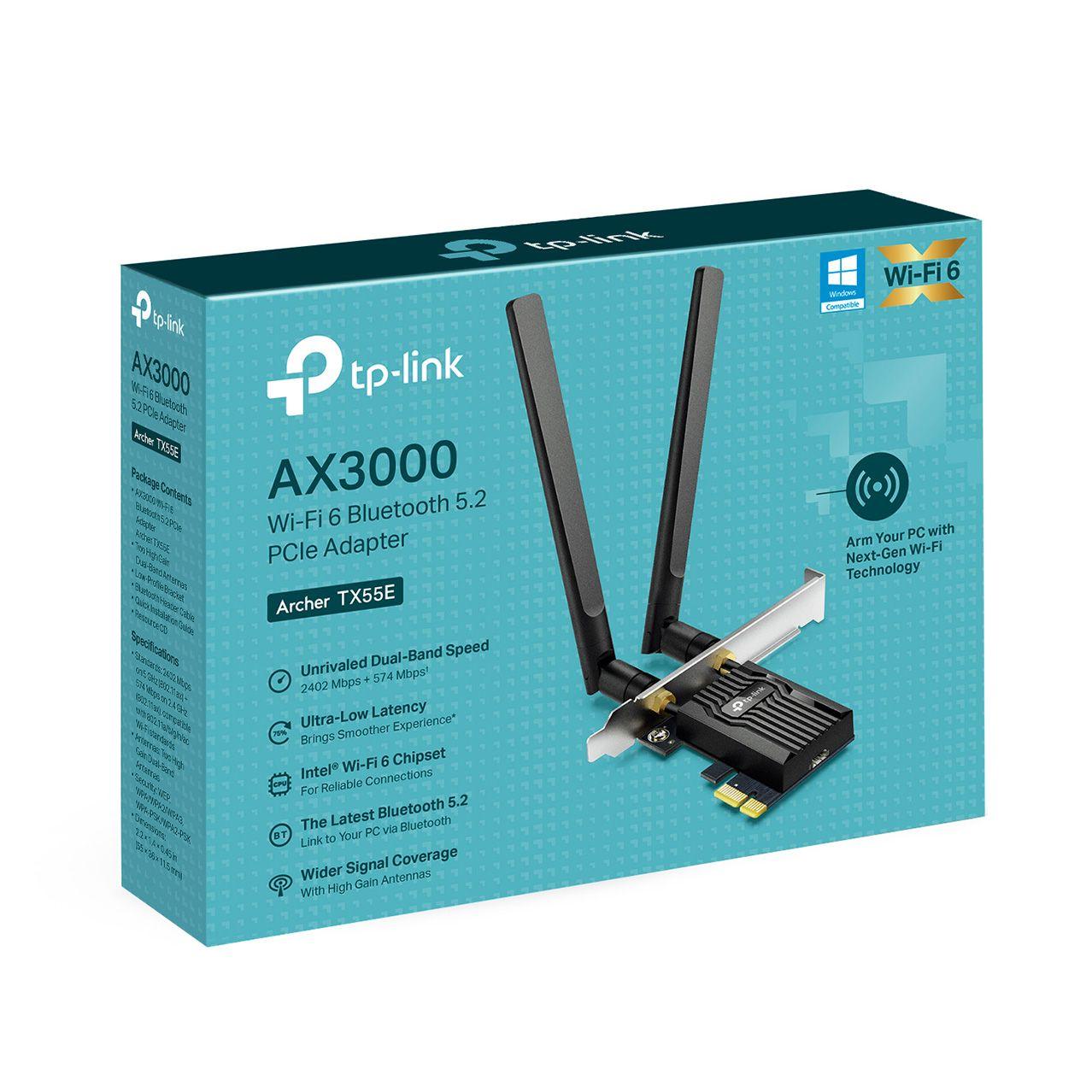 Archer Tx55e Adaptador Pciexpre Wi-fi 6 Bluetooth 5.2 Ax3000-2