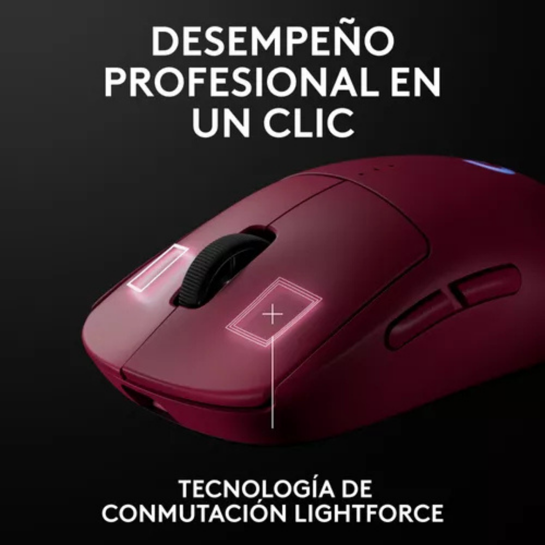Mouse Inalámbrico Gamer Logitech G Pro 2 Lightspeed Magenta-2