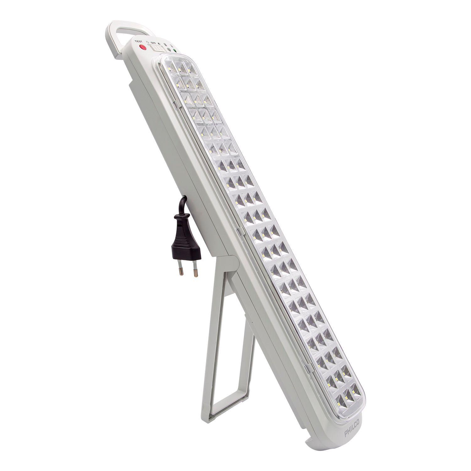 LAMPARA DE EMERGENCIA PHILCO 60 LED ILUMINACION ALTA Y BAJA Open box-3