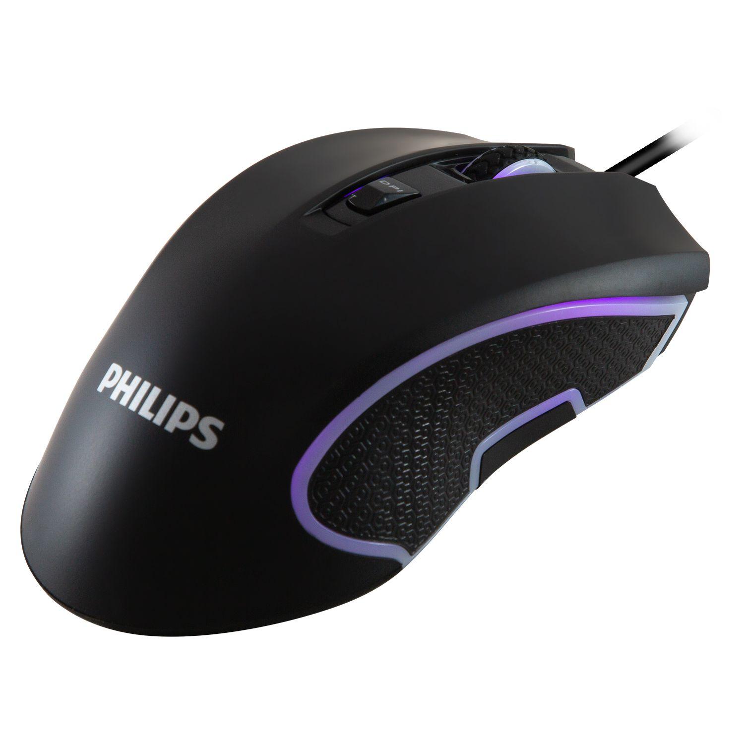 SPK9413 MOUSE GAMER ALAMBRICO PHILIPS 6 BOTONES Open box-2