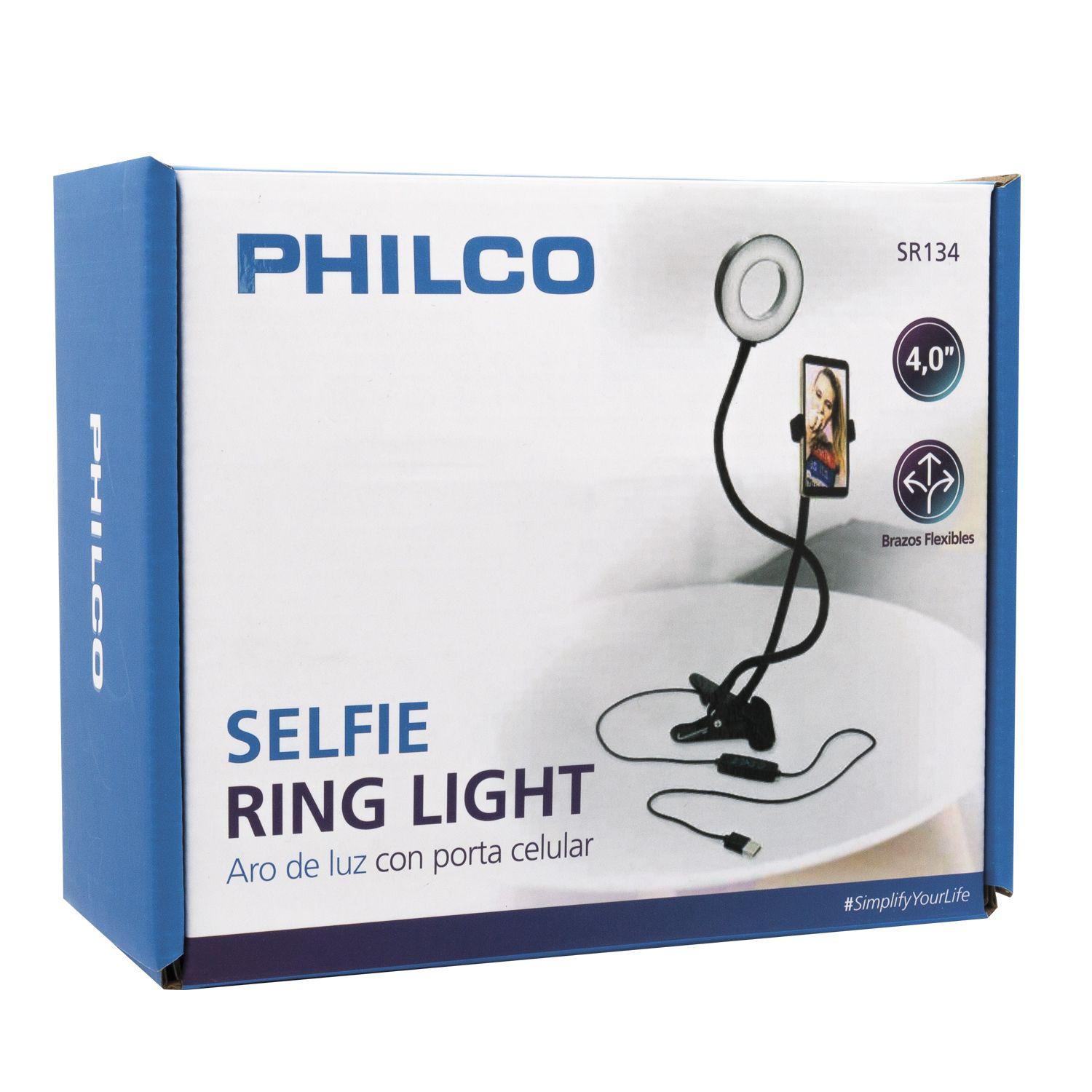 SOPORTE TIPO CLIP PARA SMARTPHONE CON ARO DE LUZ-2