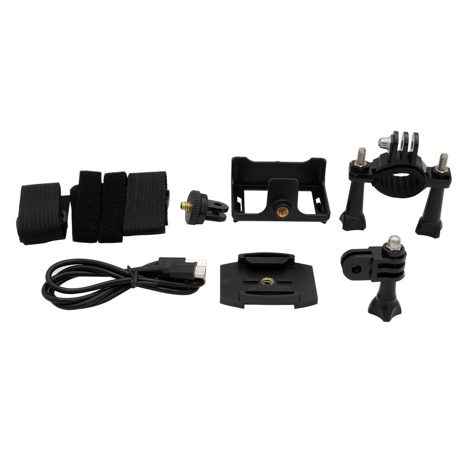 CÁMARA DEPORTIVA 1080P 4K WIFI NEGRO SPORT CAMERA Open box-4