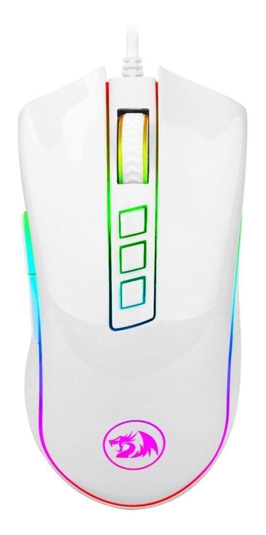 Mouse De Juego Redragon Cobra White M711-w White-0