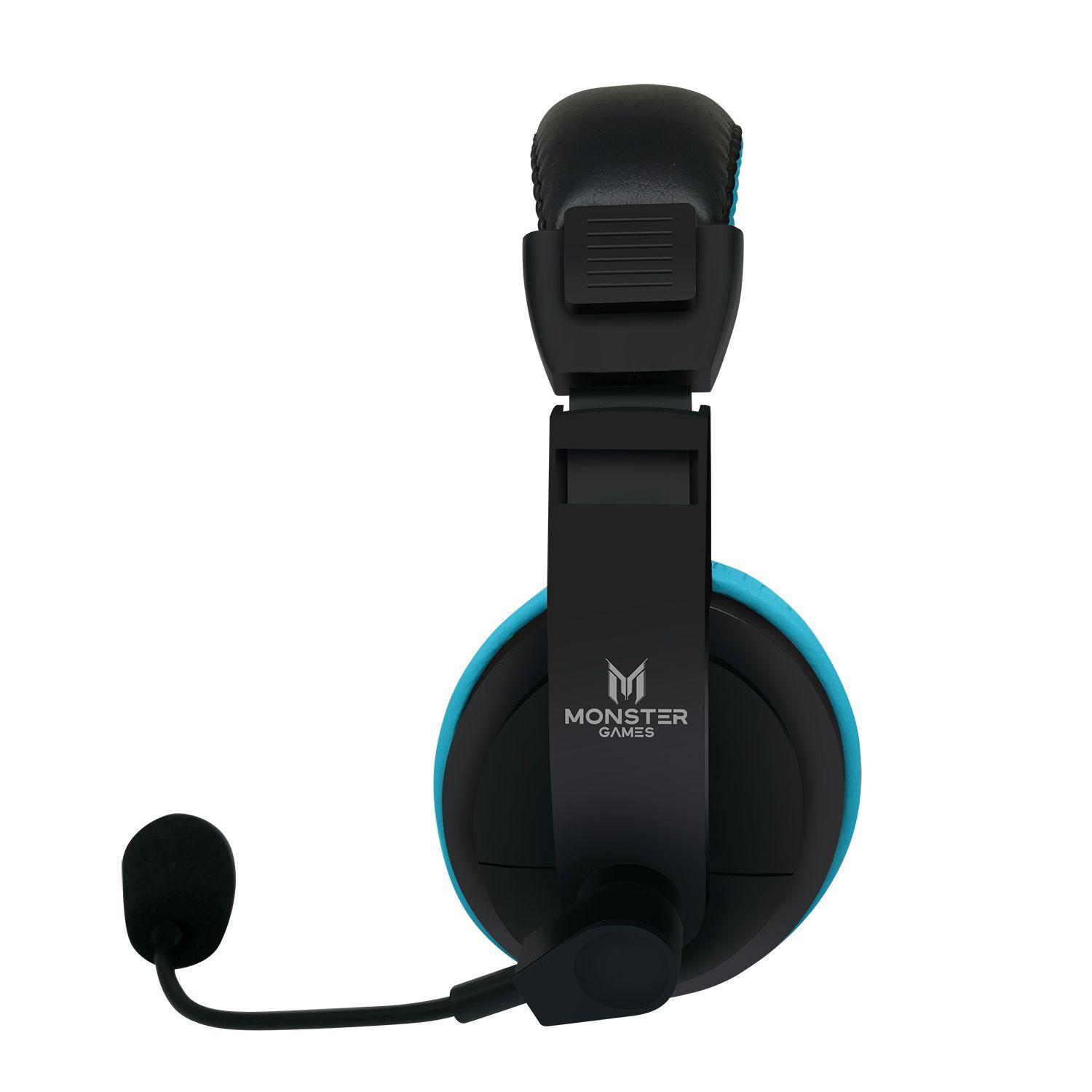 550BL HEADSET GAMER MONSTER LOUD BLUE Open box-3