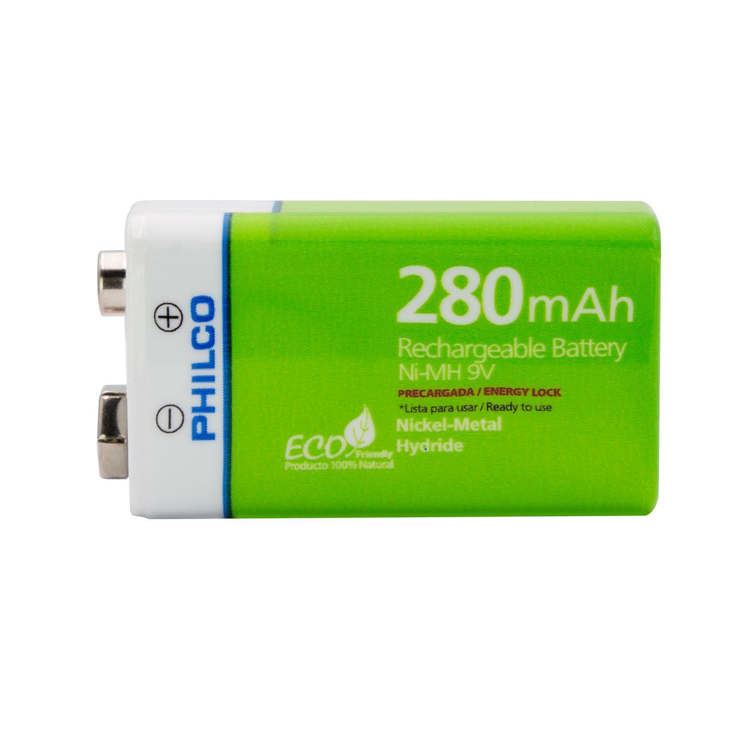Batería 9V 280mAh recargable Philco Open Box-5