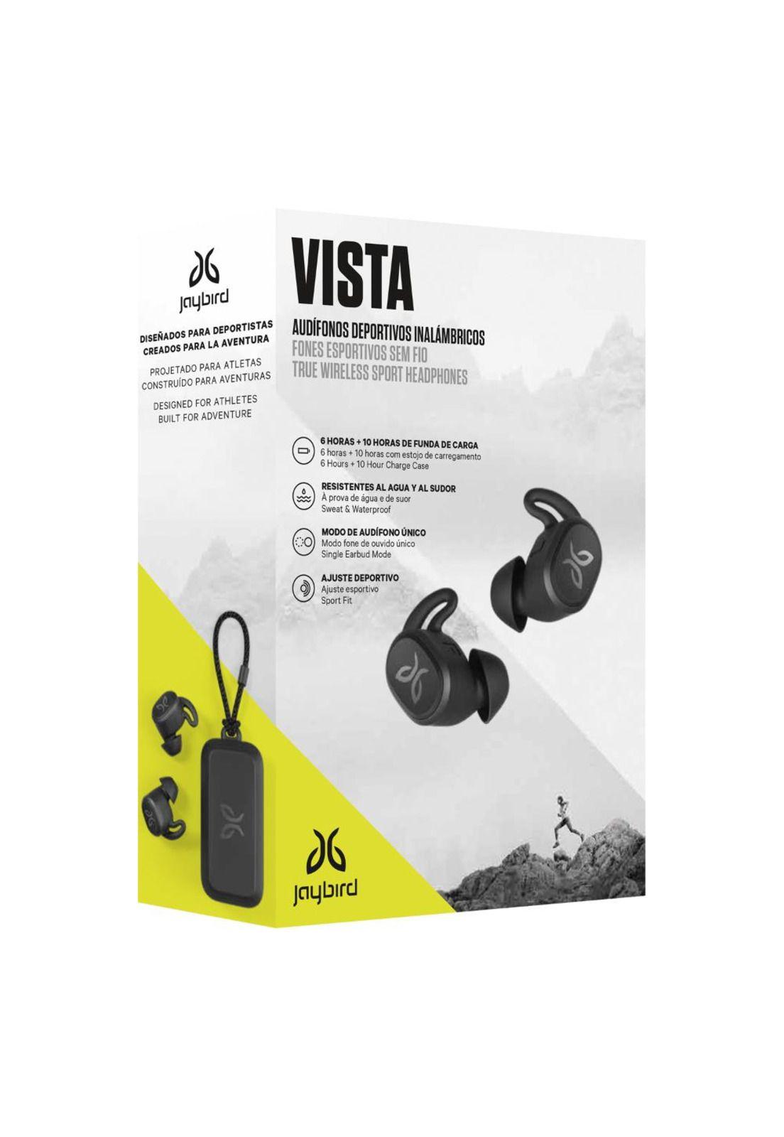 985-000868 EARPHONE,JAYBIRD VISTA,NO LANG,BLACK,LAT-2