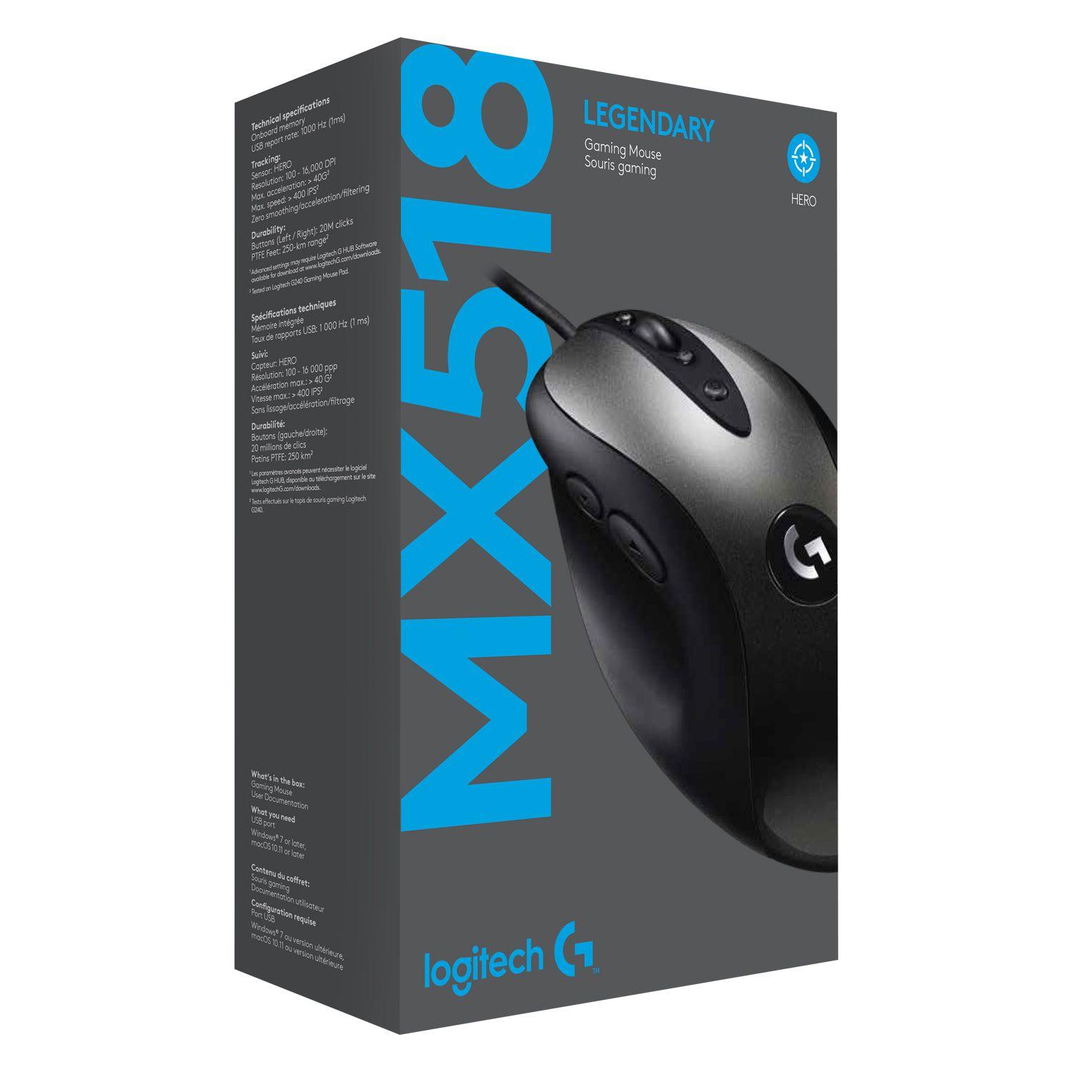MOUSE GAMER ALAM LOGITECH MX518 Open box-1