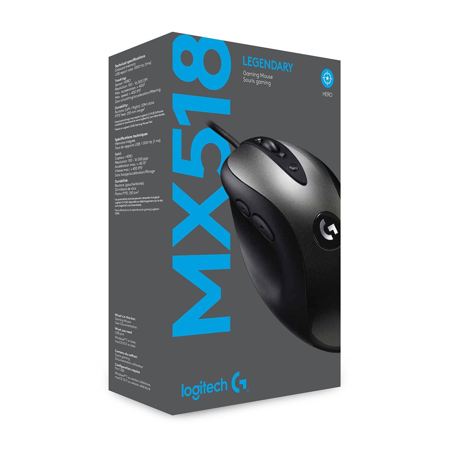 MOUSE GAMER ALAM LOGITECH MX518 Open box-5