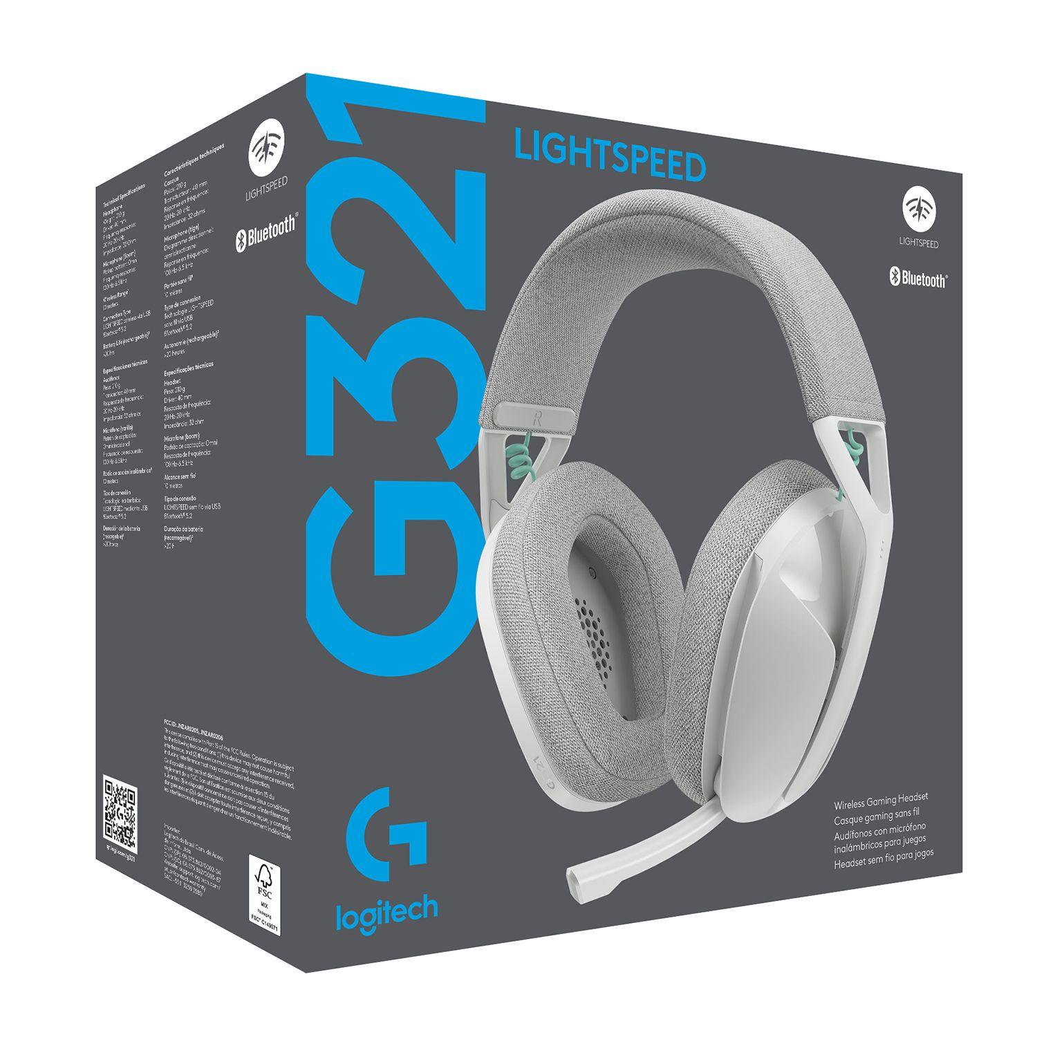Audífonos con Micrófono Logitech G321 Inalámbricos – Blanco-8