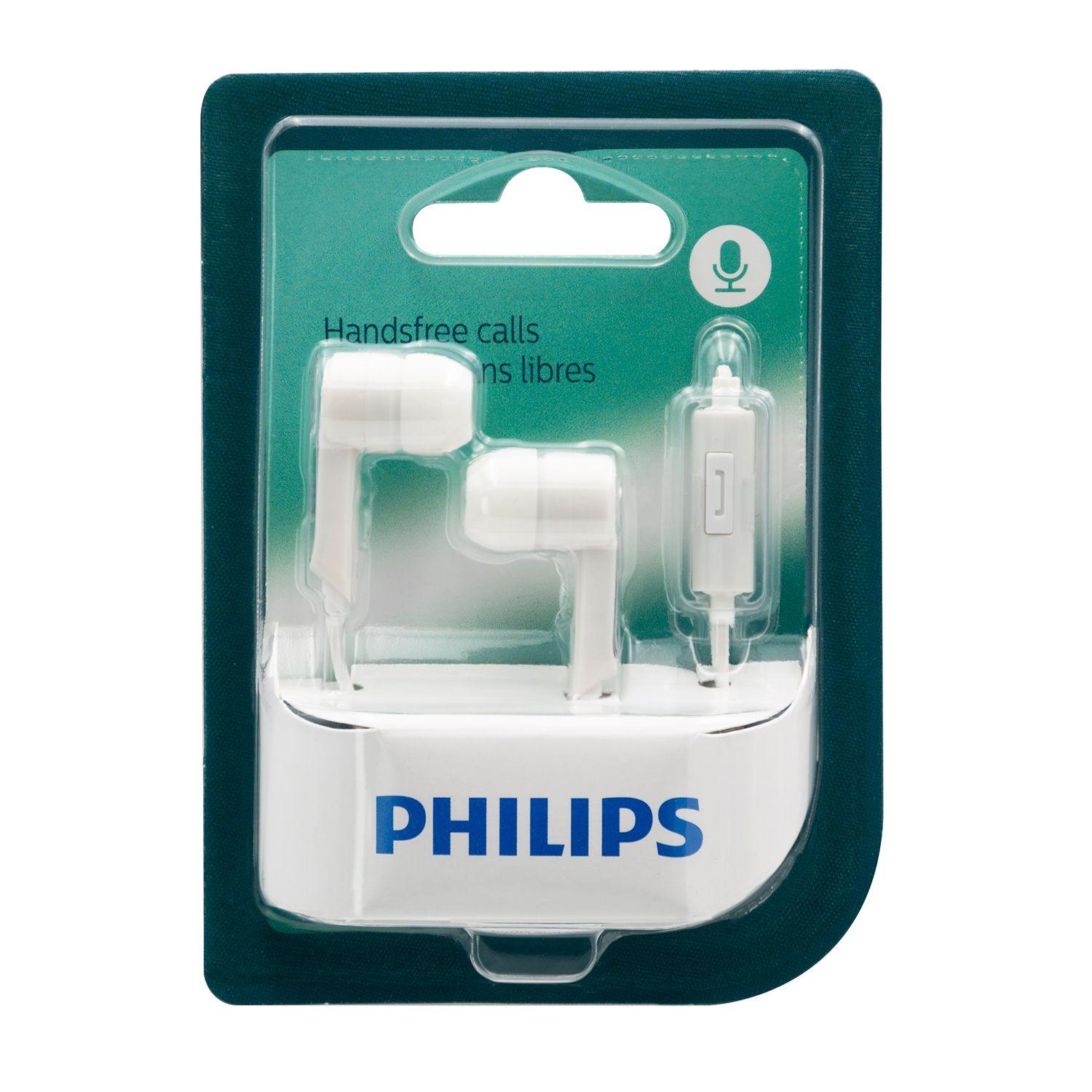 AUDÍFONO MANOS LIBRES PHILIPS SHE1405BK-2