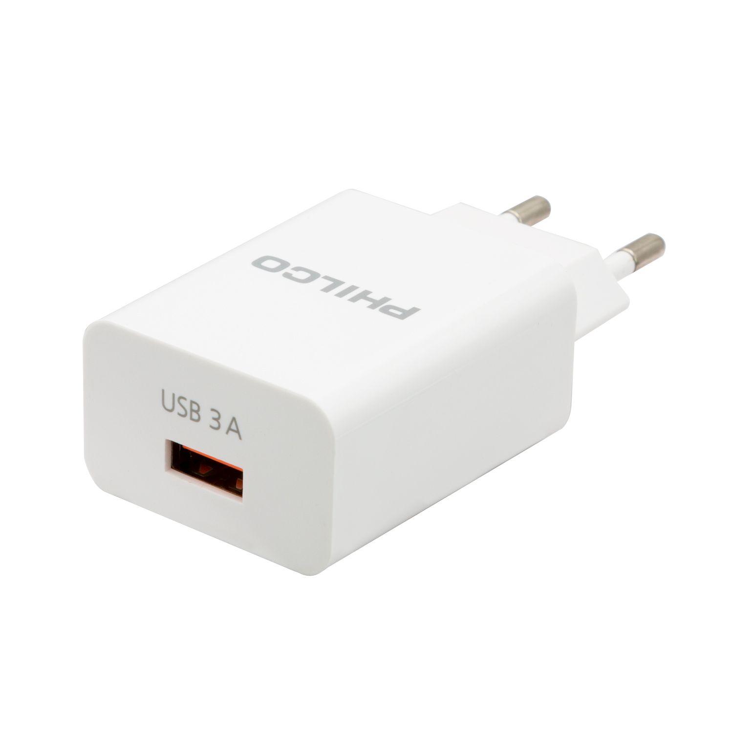 Cargador QC619 USB-C con cable blanco Open Box-7