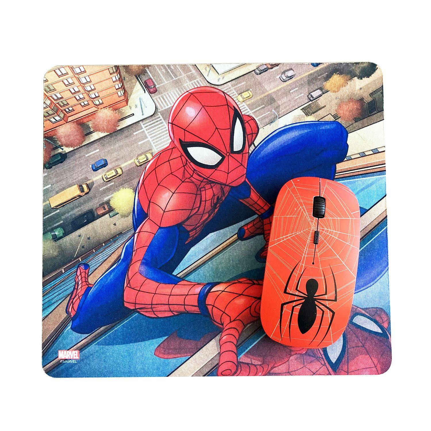 76444-NOC KIT MOUSE INALAMBRICO Y MOUSE PAD SPIDERMAN 1-2