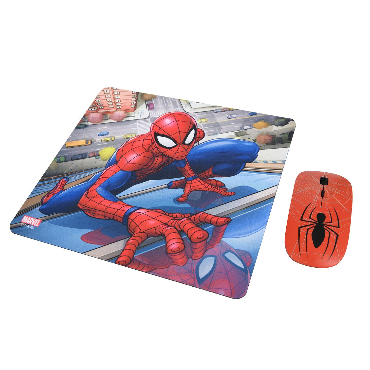 76444-NOC KIT MOUSE INALAMBRICO Y MOUSE PAD SPIDERMAN 1-3