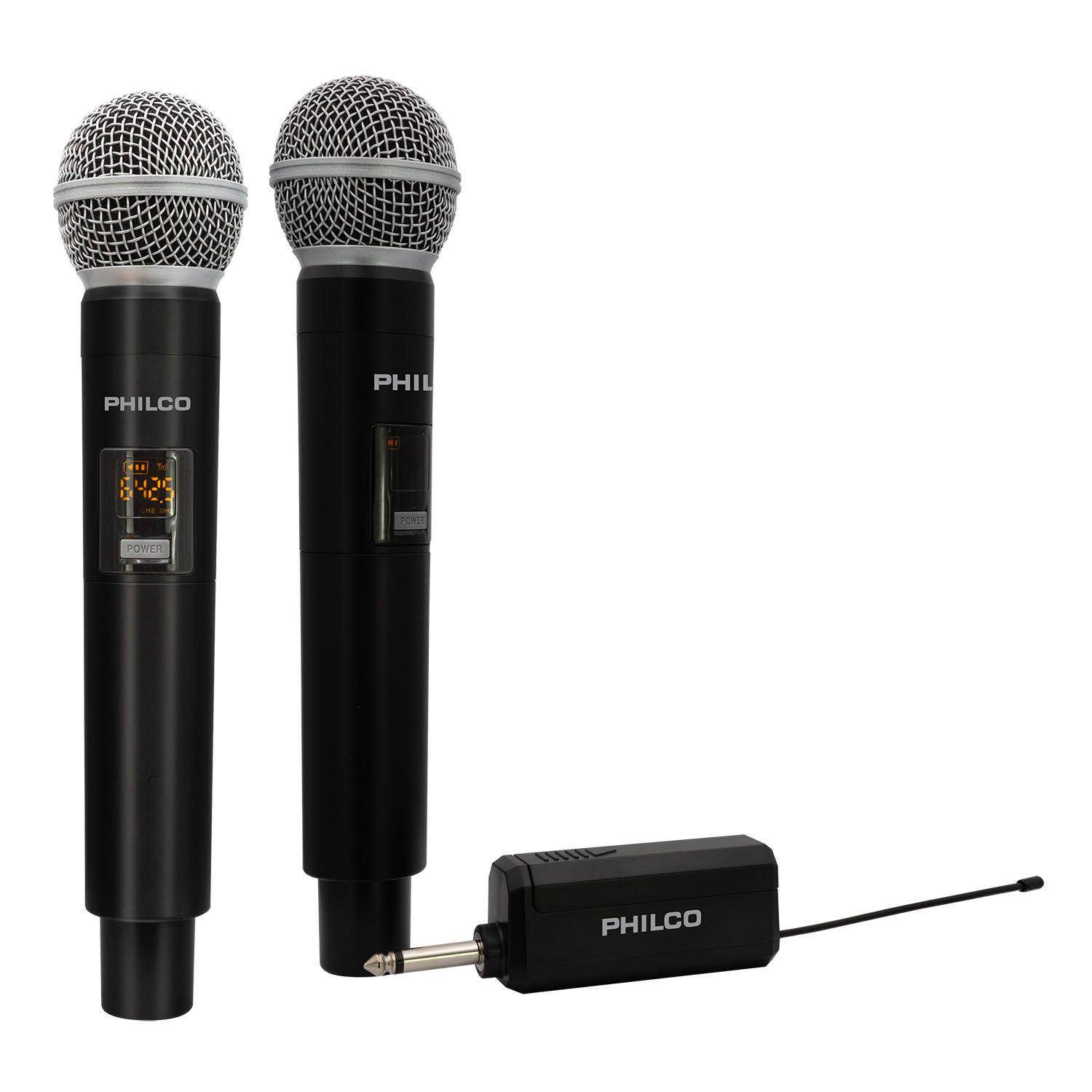 SET DE 2 MICRÓFONOS INALÁMBRICOS UHF Open box-1