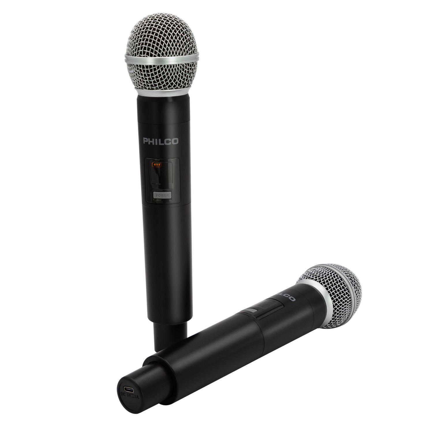 SET DE 2 MICRÓFONOS INALÁMBRICOS UHF Open box-5