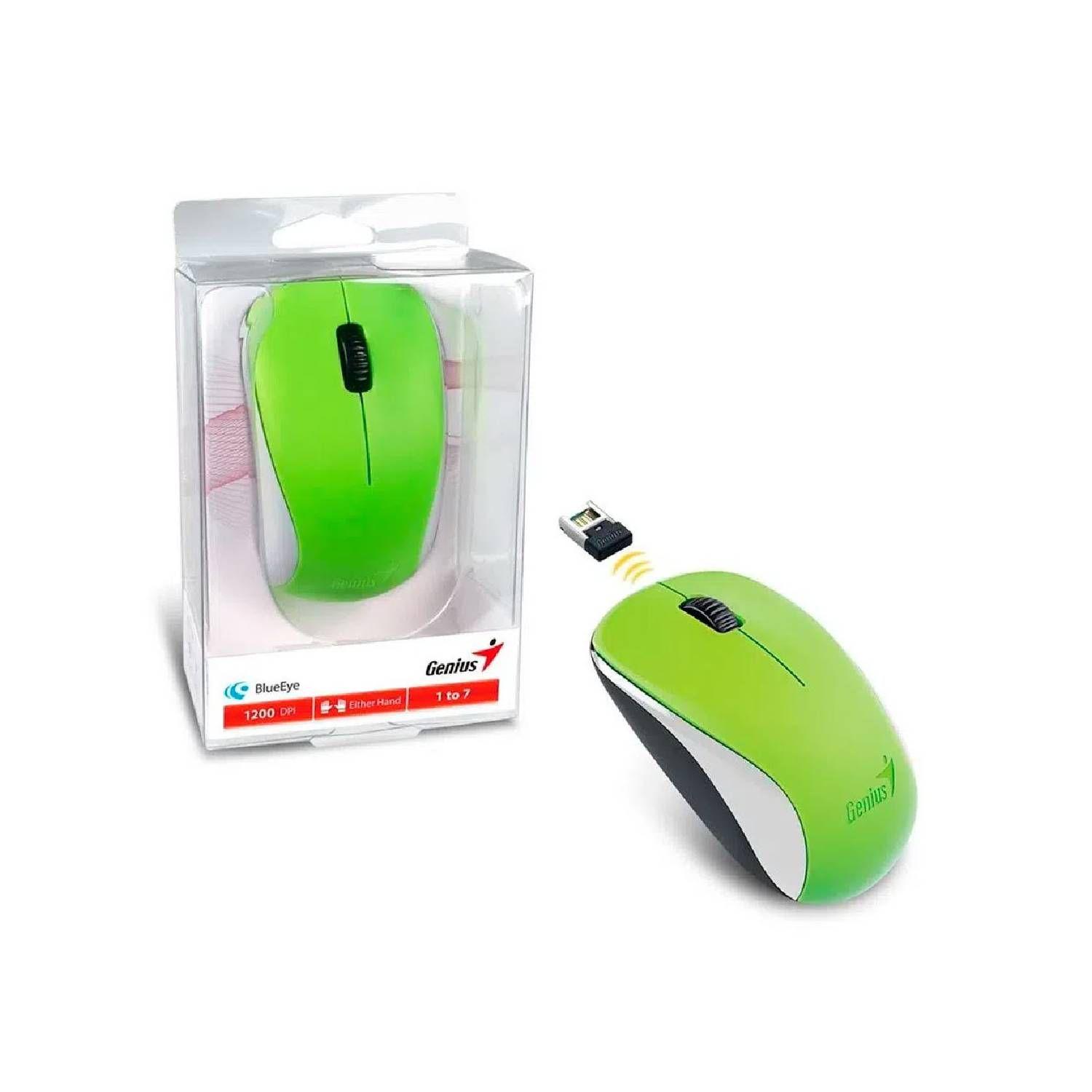 MOUSE INALÁMBRICO GENIUS VERDE NX-7000 G5 CAJA NUEVA-0