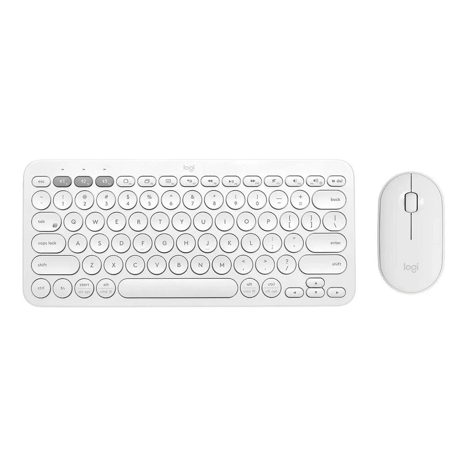 Combo Logitech K380 + M350 Blanco-0