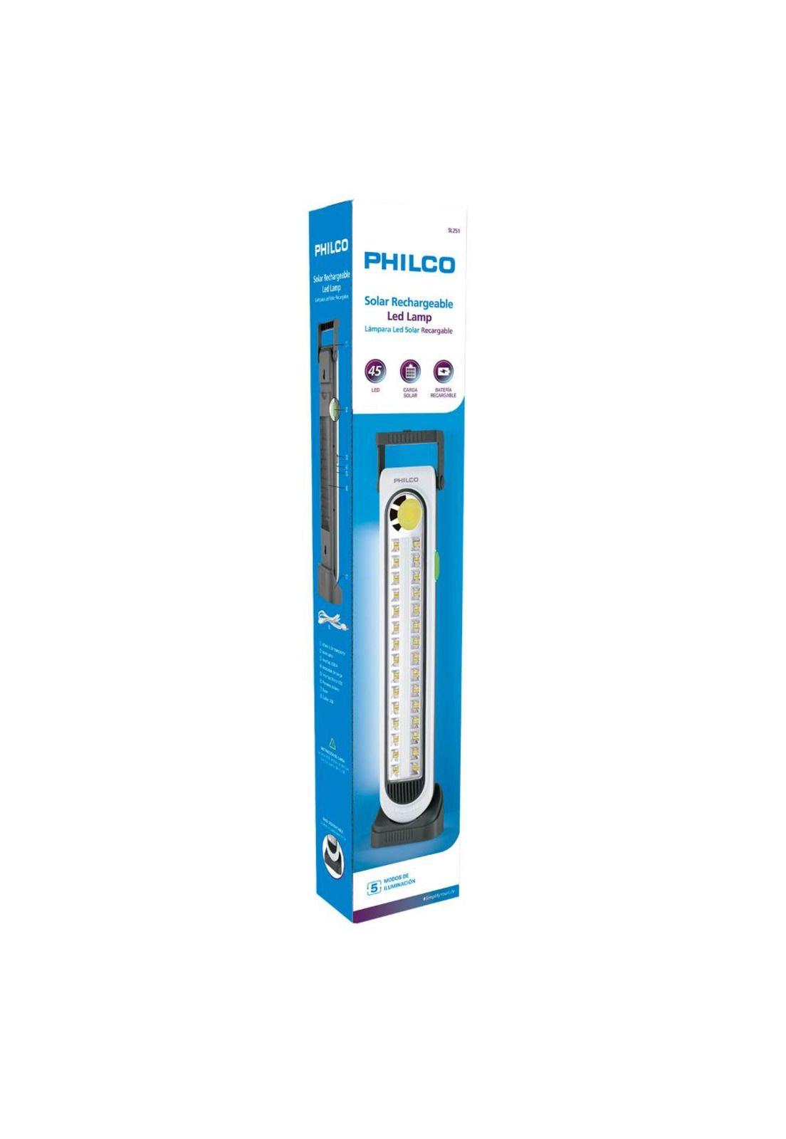 LAMPARA LED SOLAR RECARGABLE SL251 PHILCO-5