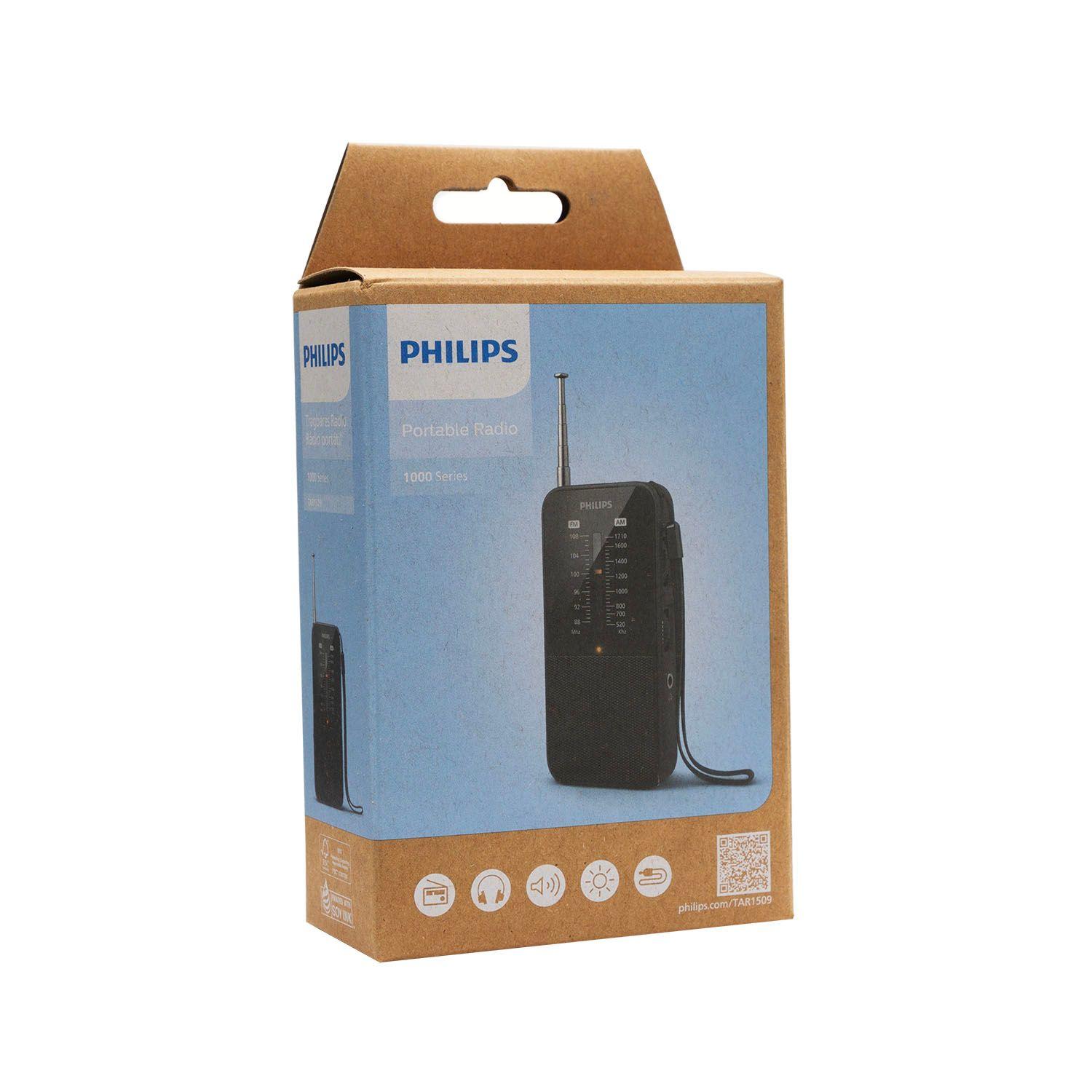Radio Portátil Philips TAR1509 AM/FM con Pilas – Negro-7