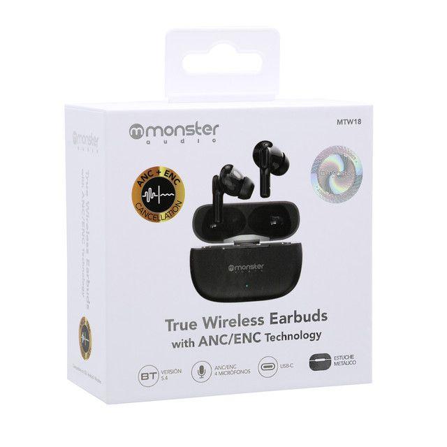 Audífonos Bluetooth True Wireless Monster TW18 Metal Grey-5