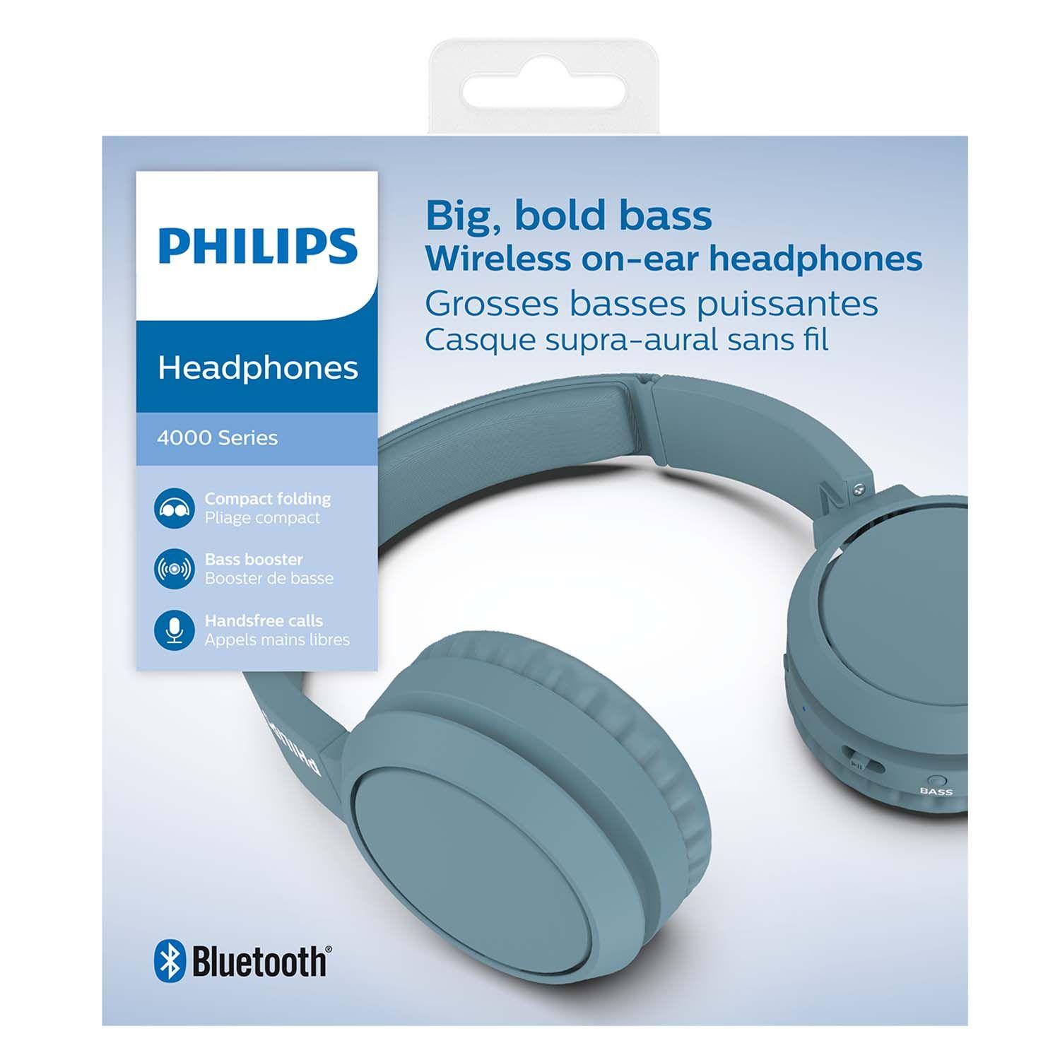 Audífono Philips TAH4205 Bluetooth azul Open Box-0