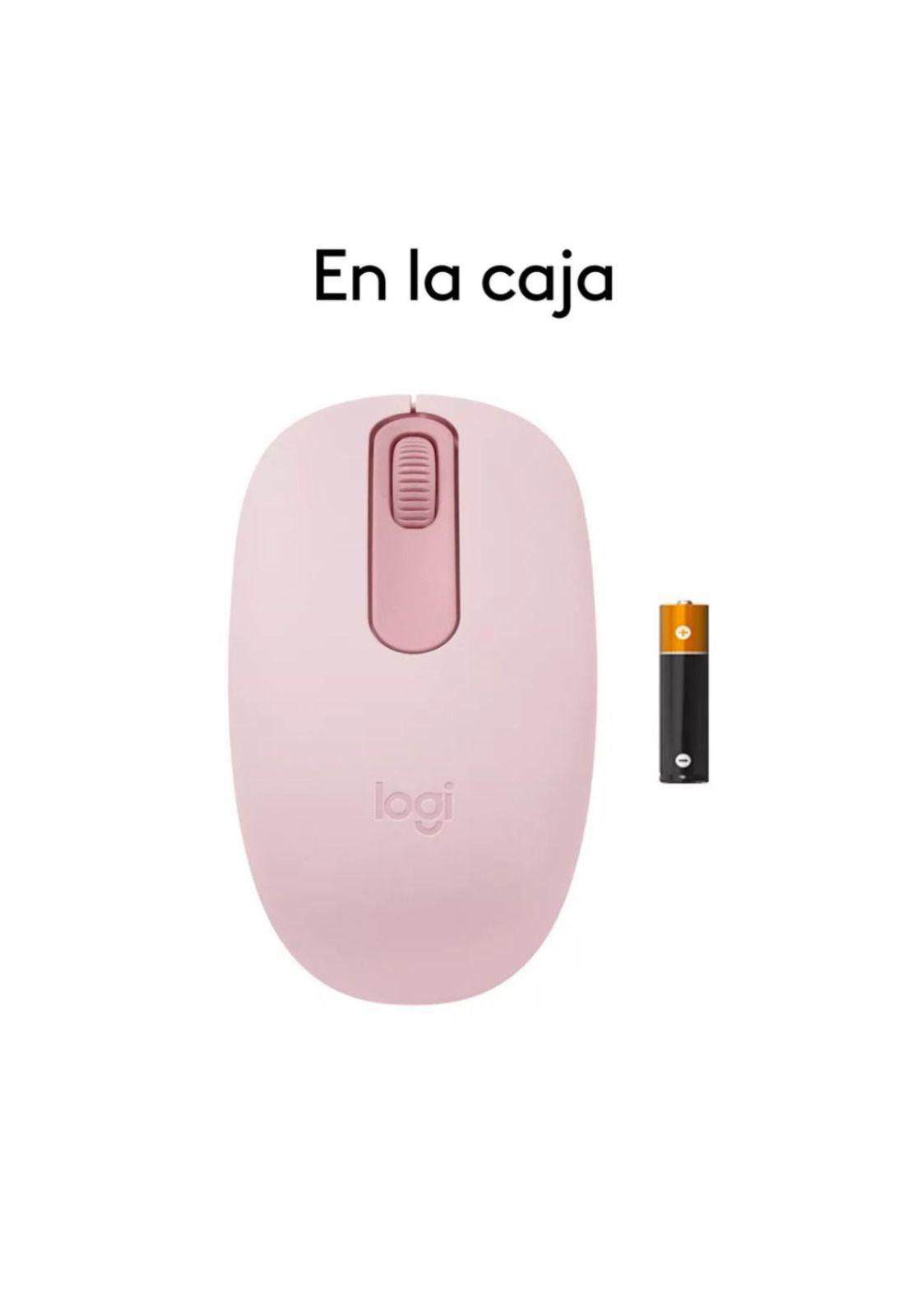 Mouse Inalámbrico Bluetooth Logitech M196 Rosa-3