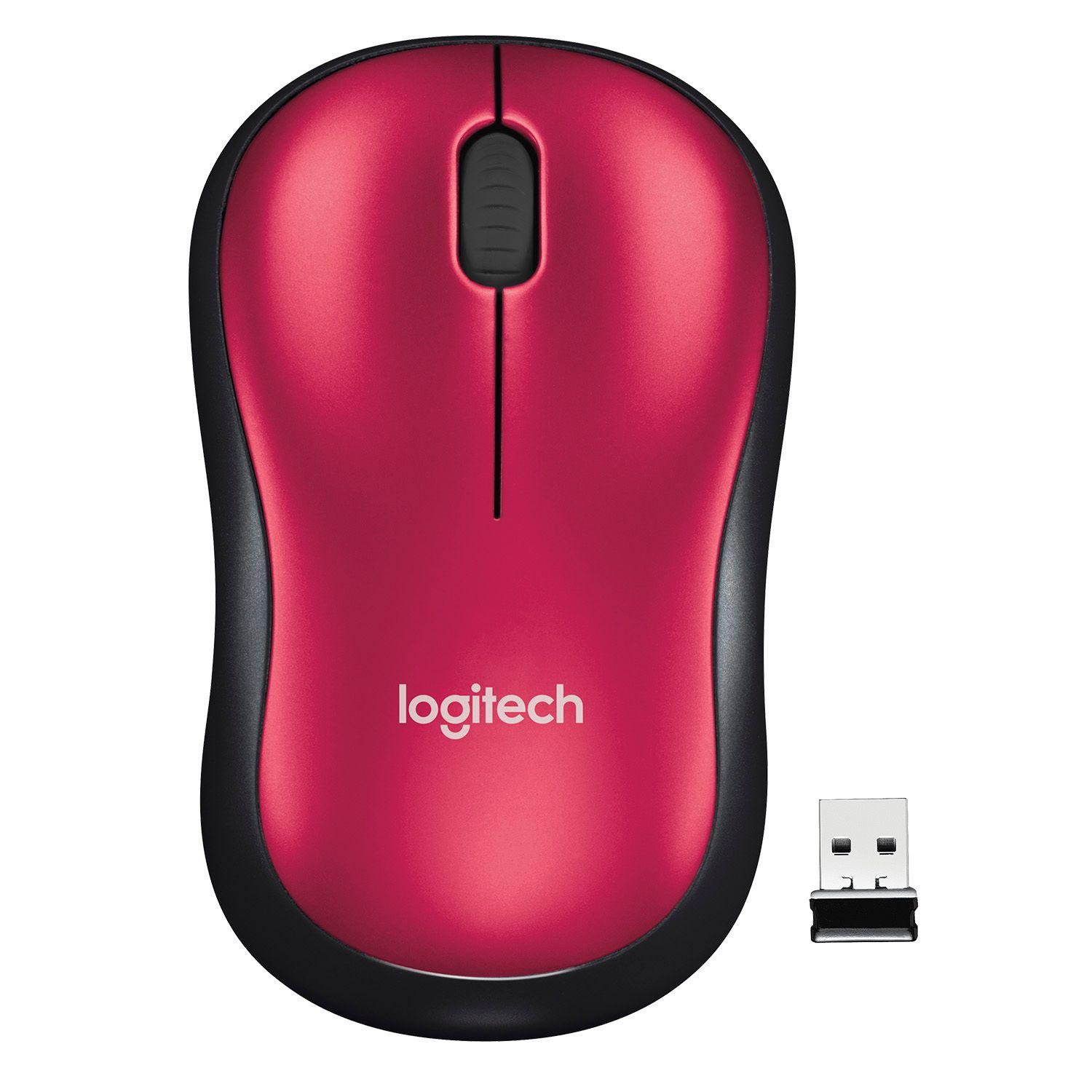 MOUSE LOGITECH INALAM M185 ROJ Open box-2