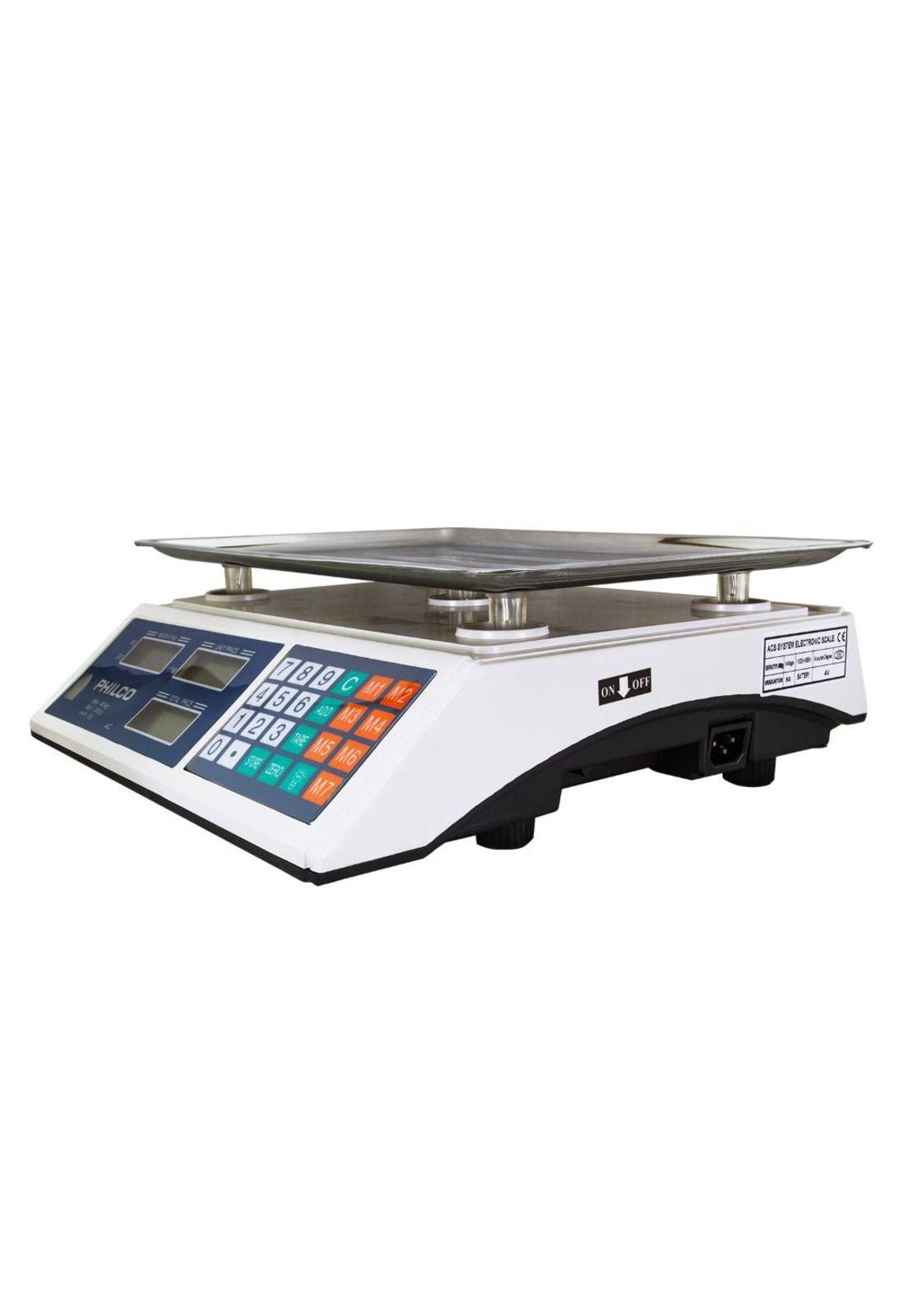 BALANZA DIGITAL 40 KG PHILCO ACERO INOX.-2