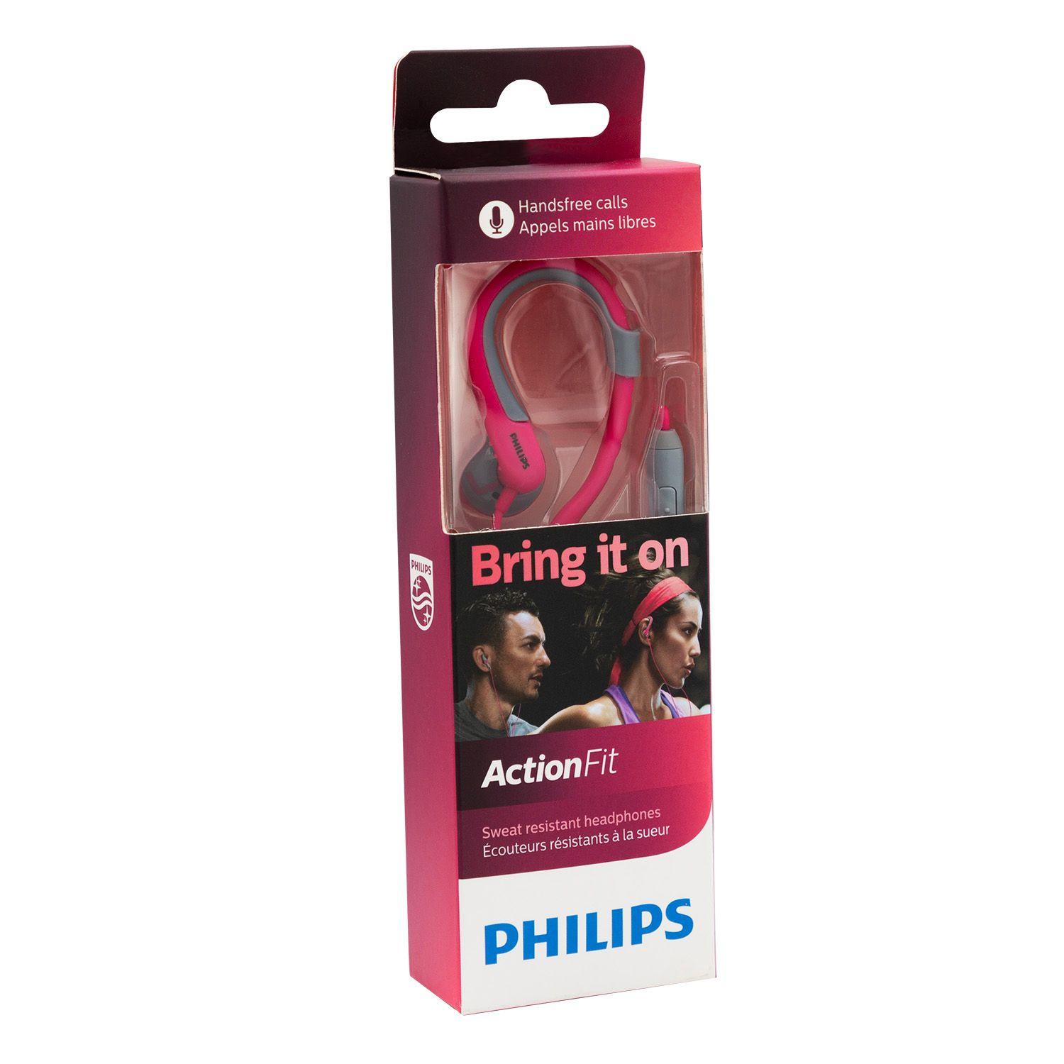 Audífonos Philips Manos Libres Rosado (SHQ1255TPK/27)-2