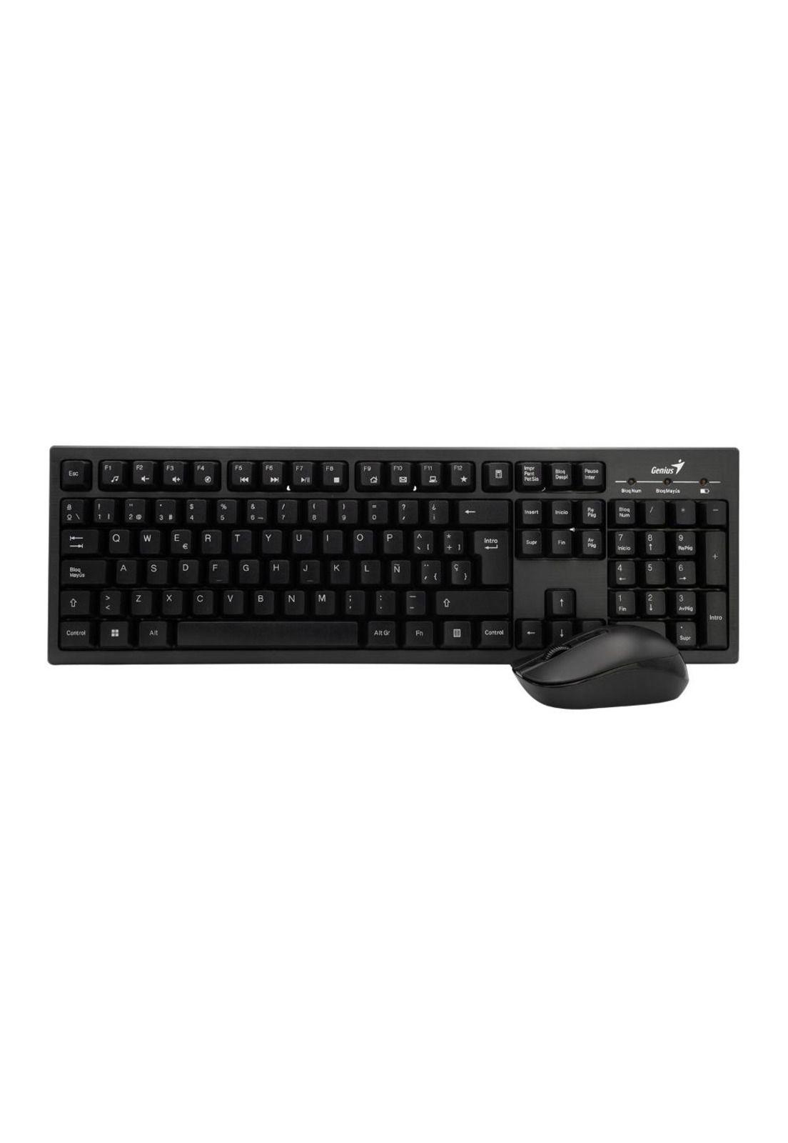 KIT INALÁMBRICO MOUSE + TECLADO KM-8101, 12 FN KEYS, 2,4 GHZ-4