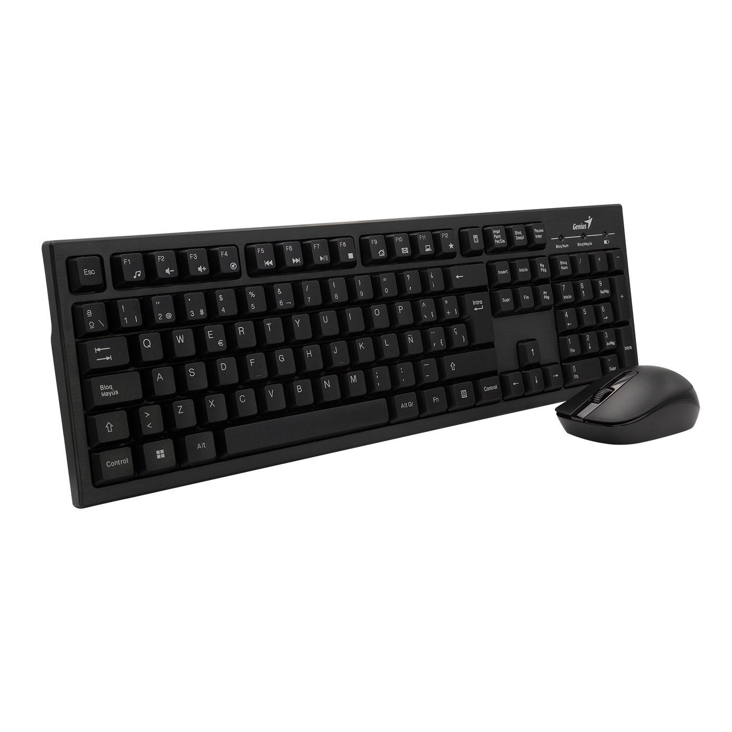 KIT INALÁMBRICO MOUSE + TECLADO KM-8101, 12 FN KEYS, 2,4 GHZ-2