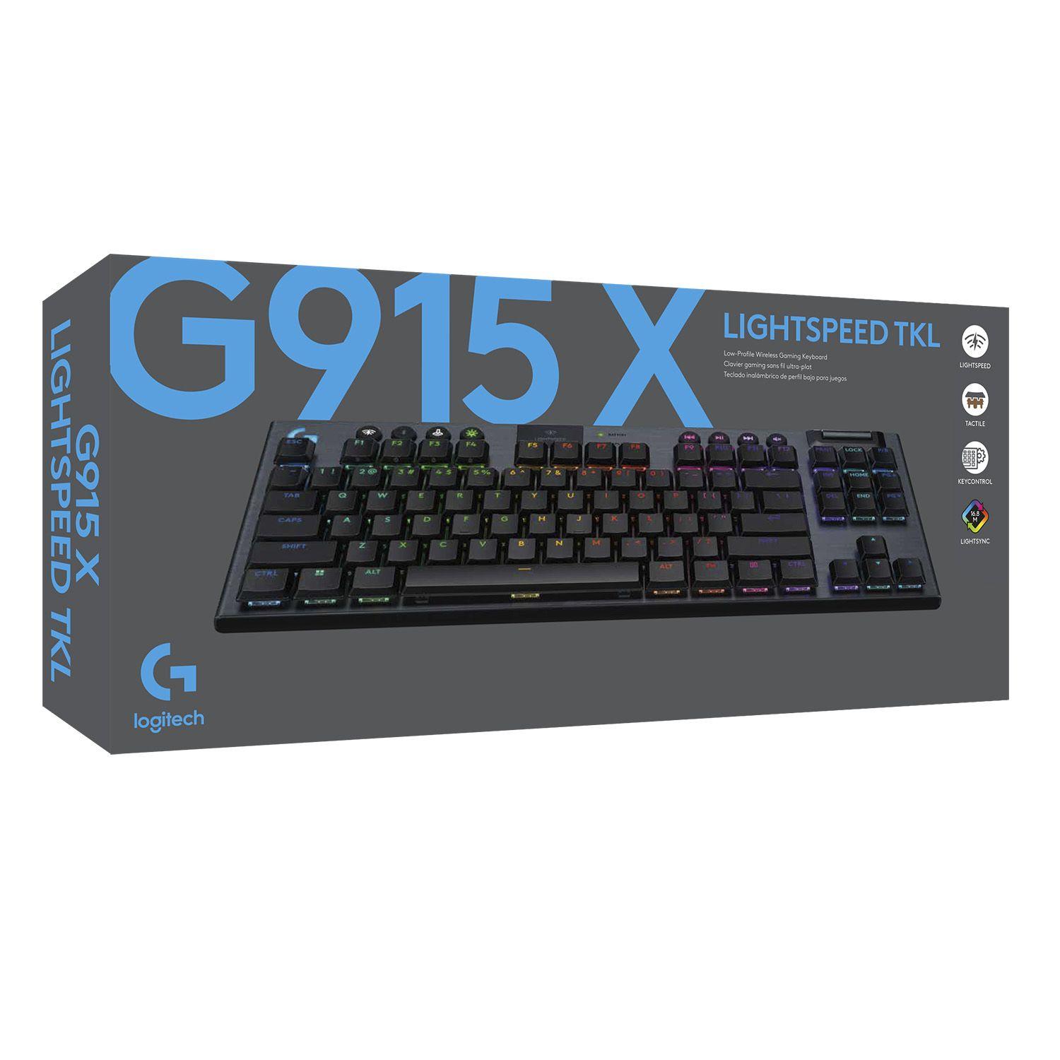 Teclado Inalámbrico Logitech G915 X Lightspeed Tkl Negro Us-2