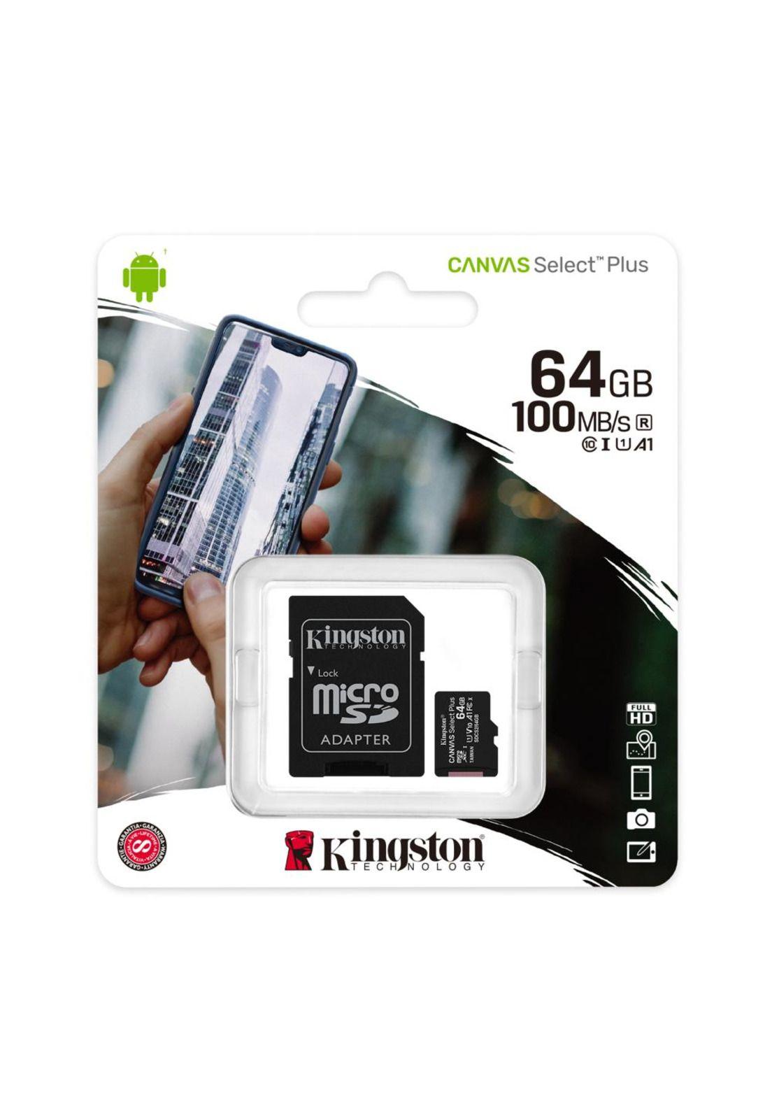MEMORIA MICROSD C/ADAPT SELECT PLUS 64GB SDCS2/64GB-2