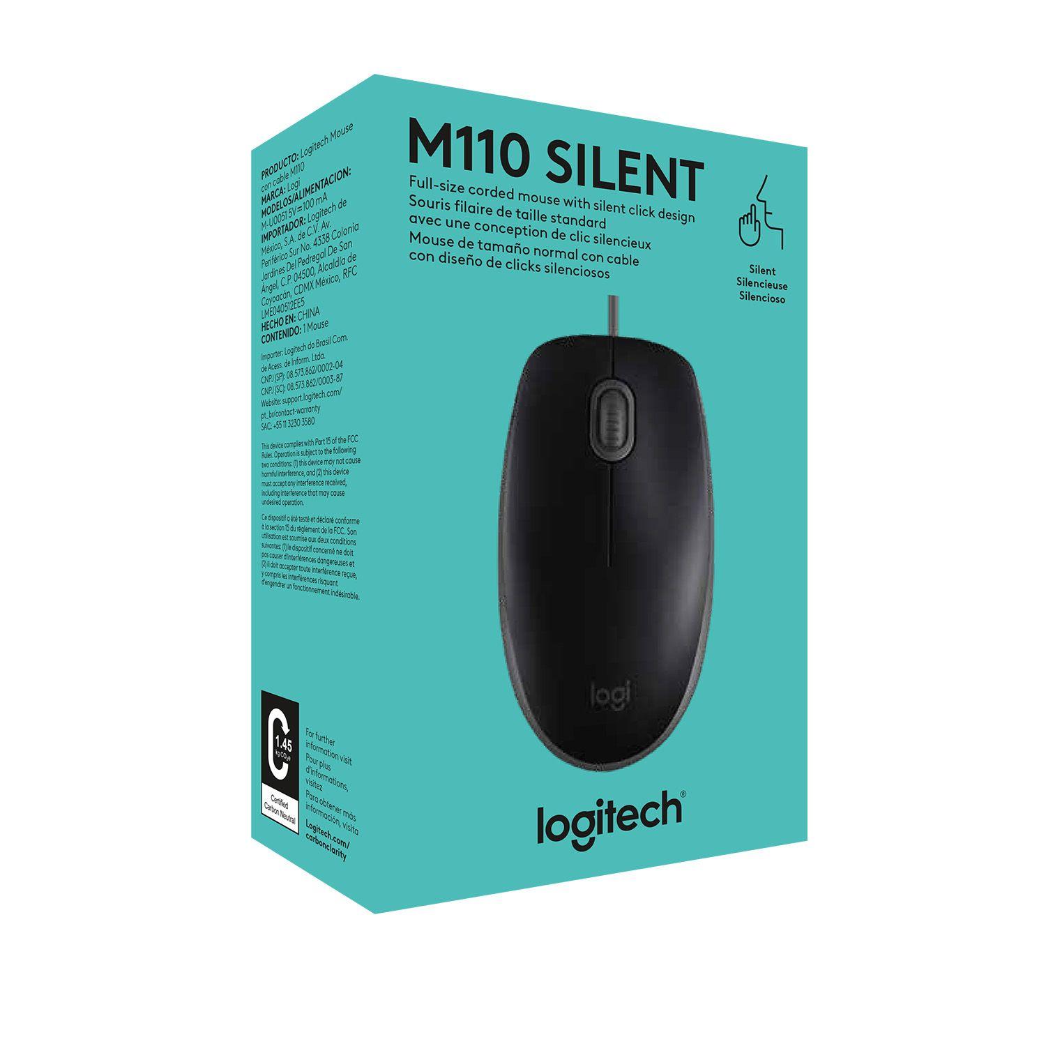 910-006756  MOUSE LOGITECH M110 SILENT NEGRO-2