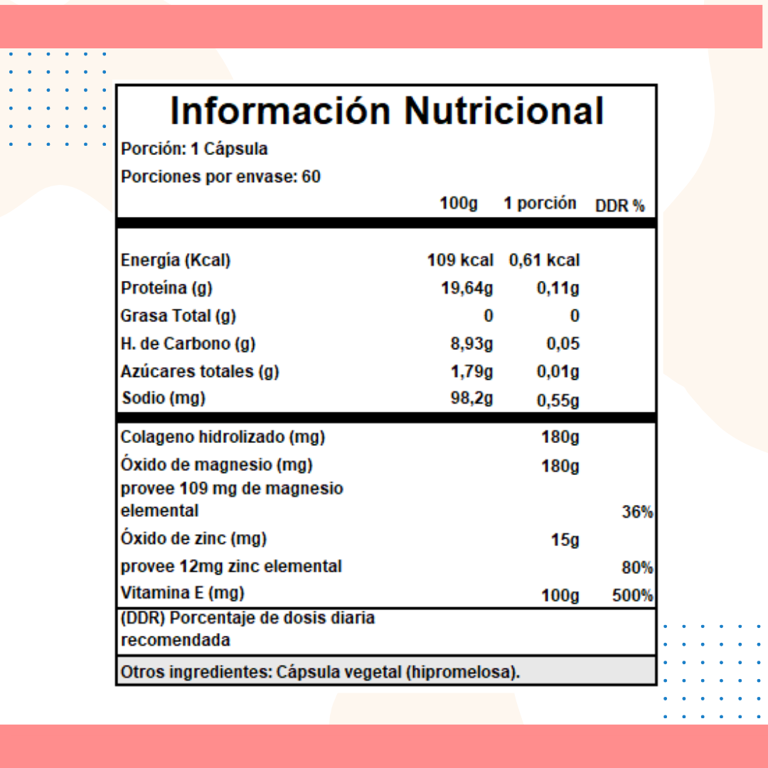 Colageno Hidrolizado Forte Con Magnesio Zinc Y Vitamina E-2
