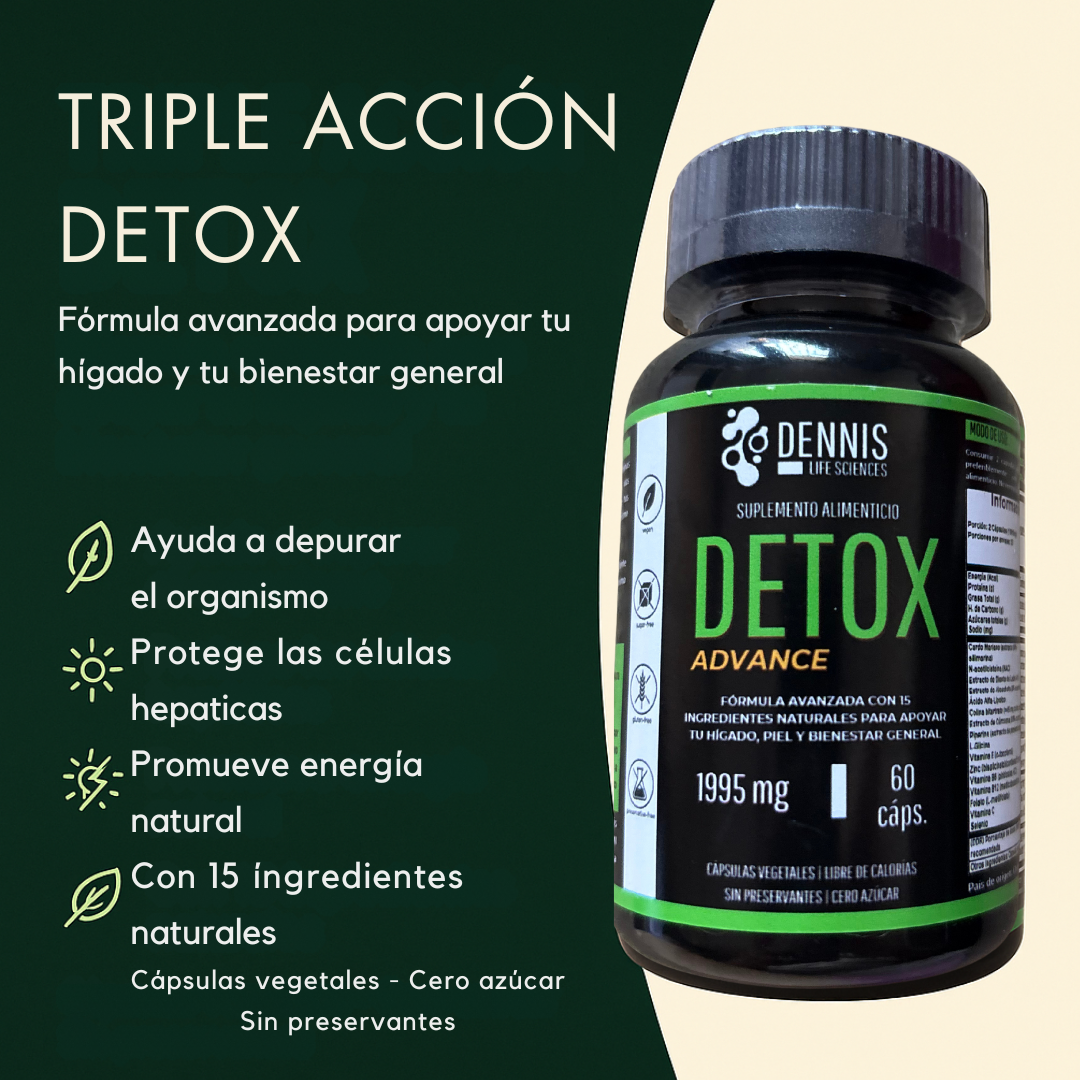 Detox Advance 1995 Mg Con Nac, Cardo Mariano Y Cúrcuma DLS-6