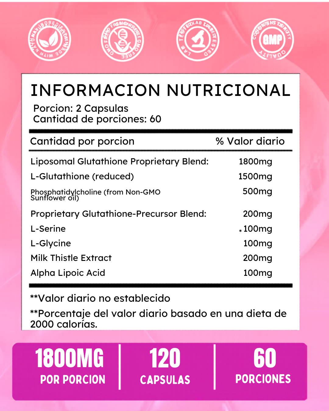 Glutation Liposomal 1800mg 120 capsulas-1