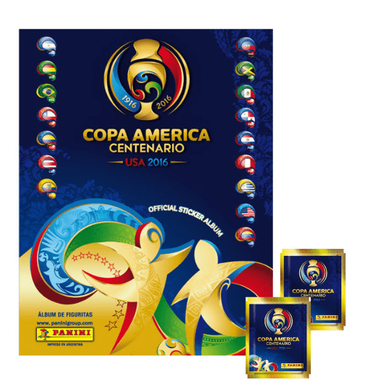 Copa América Centenario USA 2016 (Incluye 1 Álbum Tapa Blanda + 100 sobres)-0
