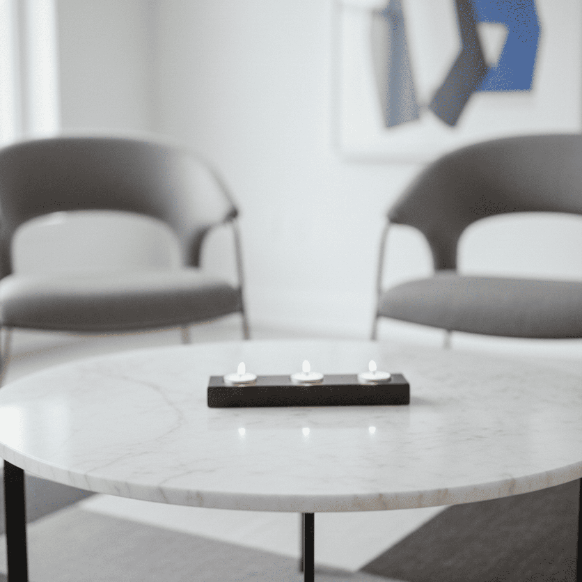 Portavelas Triple Urban Black Pack 6 Velas Surtidas-2