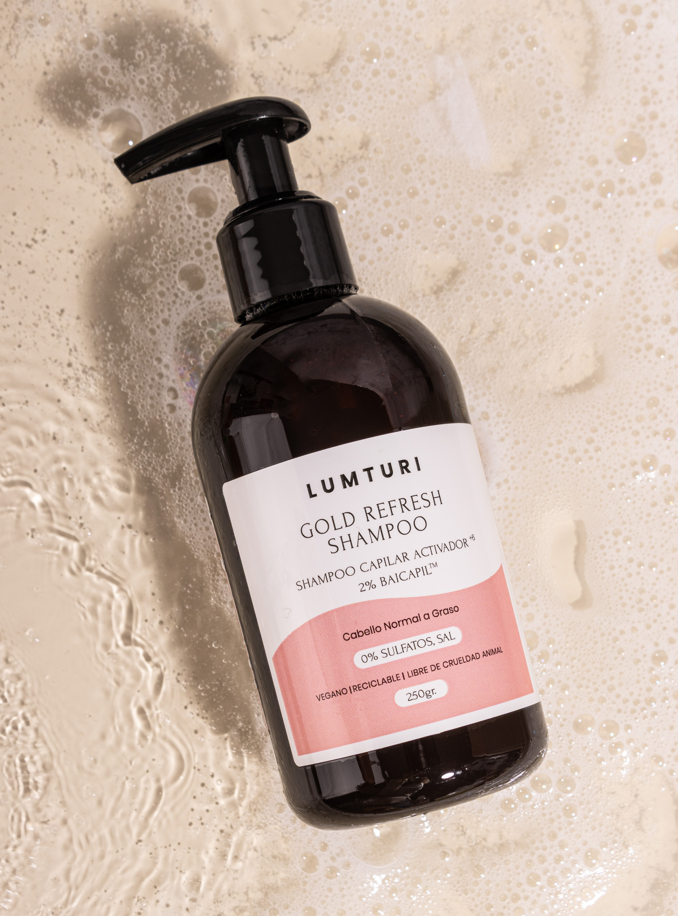 Gold Refresh Shampoo Para Raíz Grasa Coctel Sin Sal 250ml-4