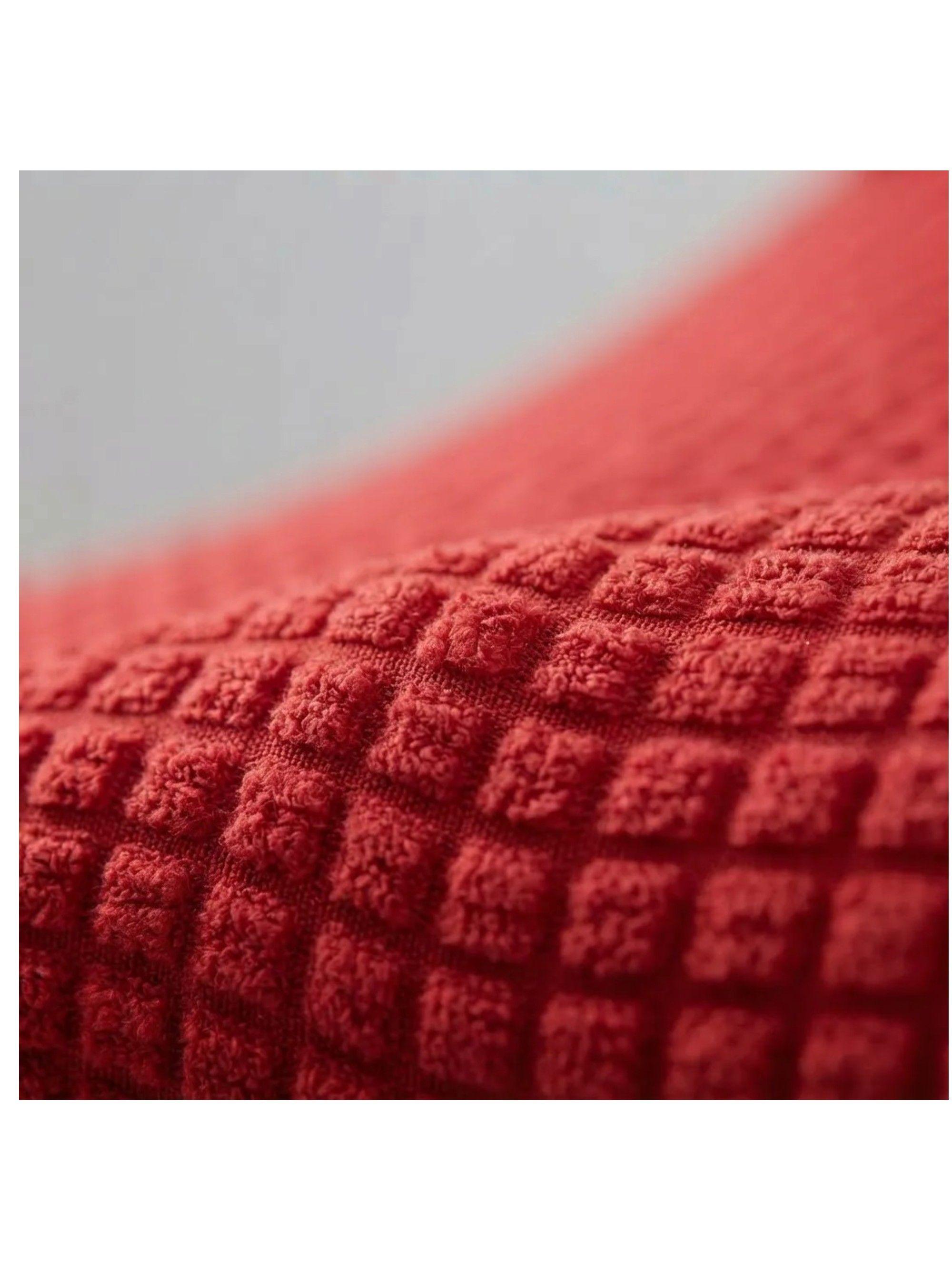 Pack De 6 Fundas Cubre Sillas Texturizada rojo-2