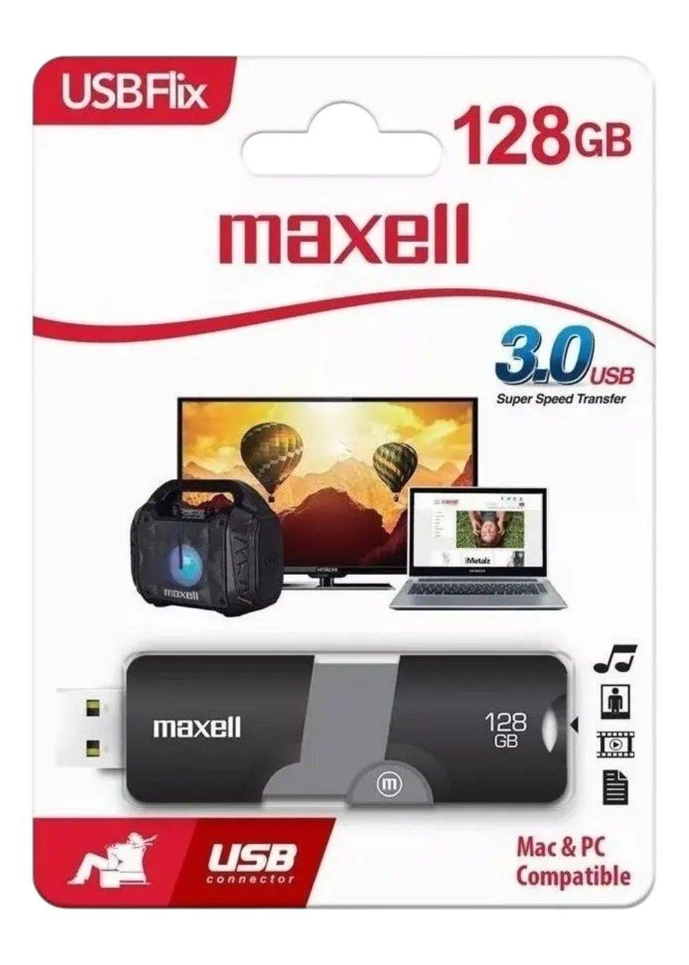 Pendrive Maxell Flix 128gb 3 0 Negro-1