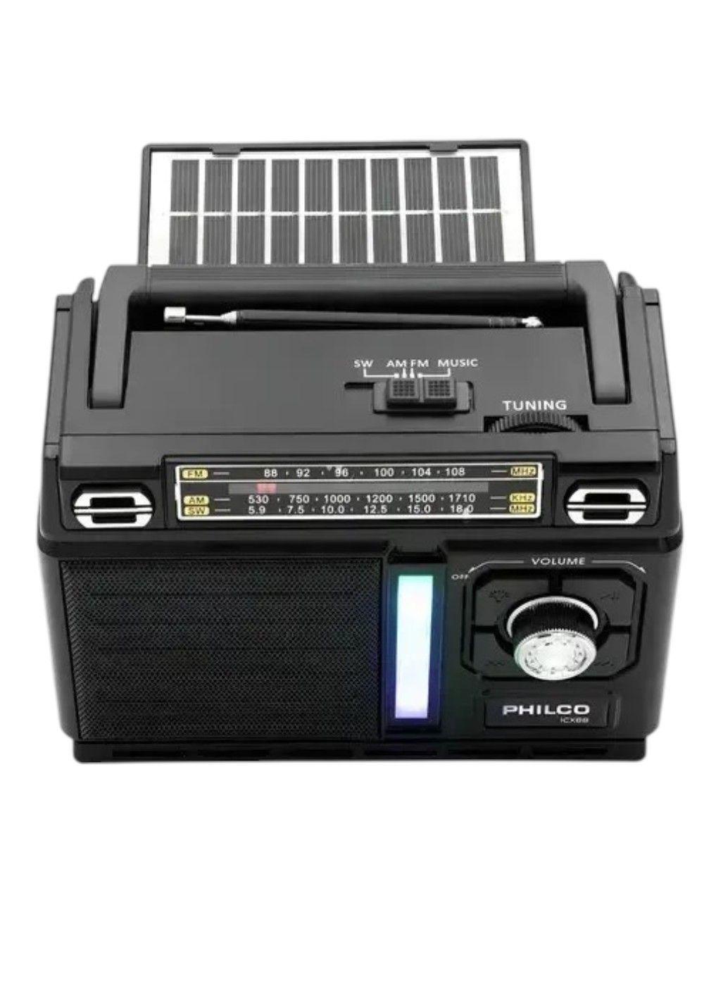 Radio Multibanda Philco Icx68 Con Panel Solar Bluetooth-2