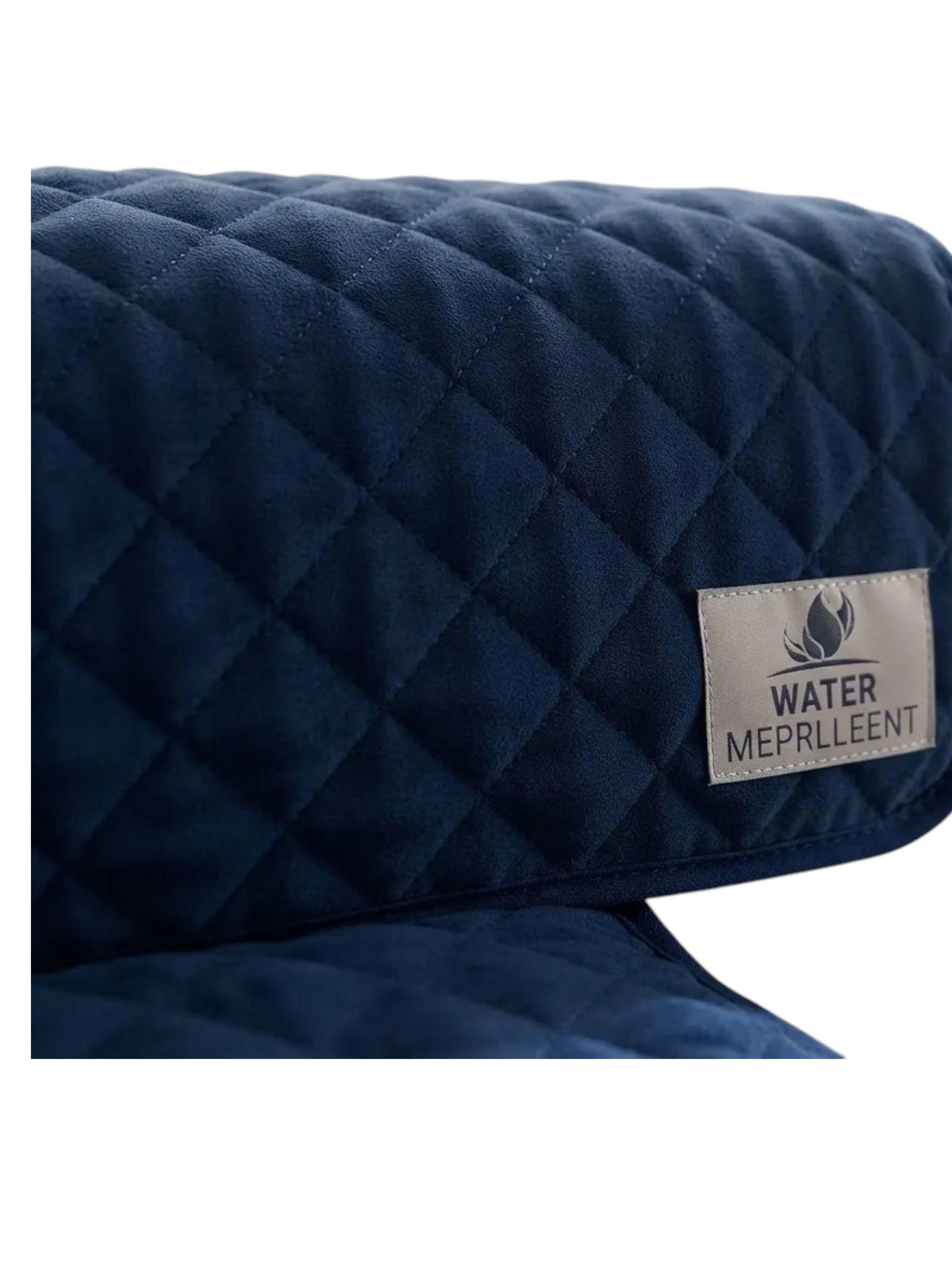 Funda Para Sof De 1 Cuerpo Impermeable Azul-2