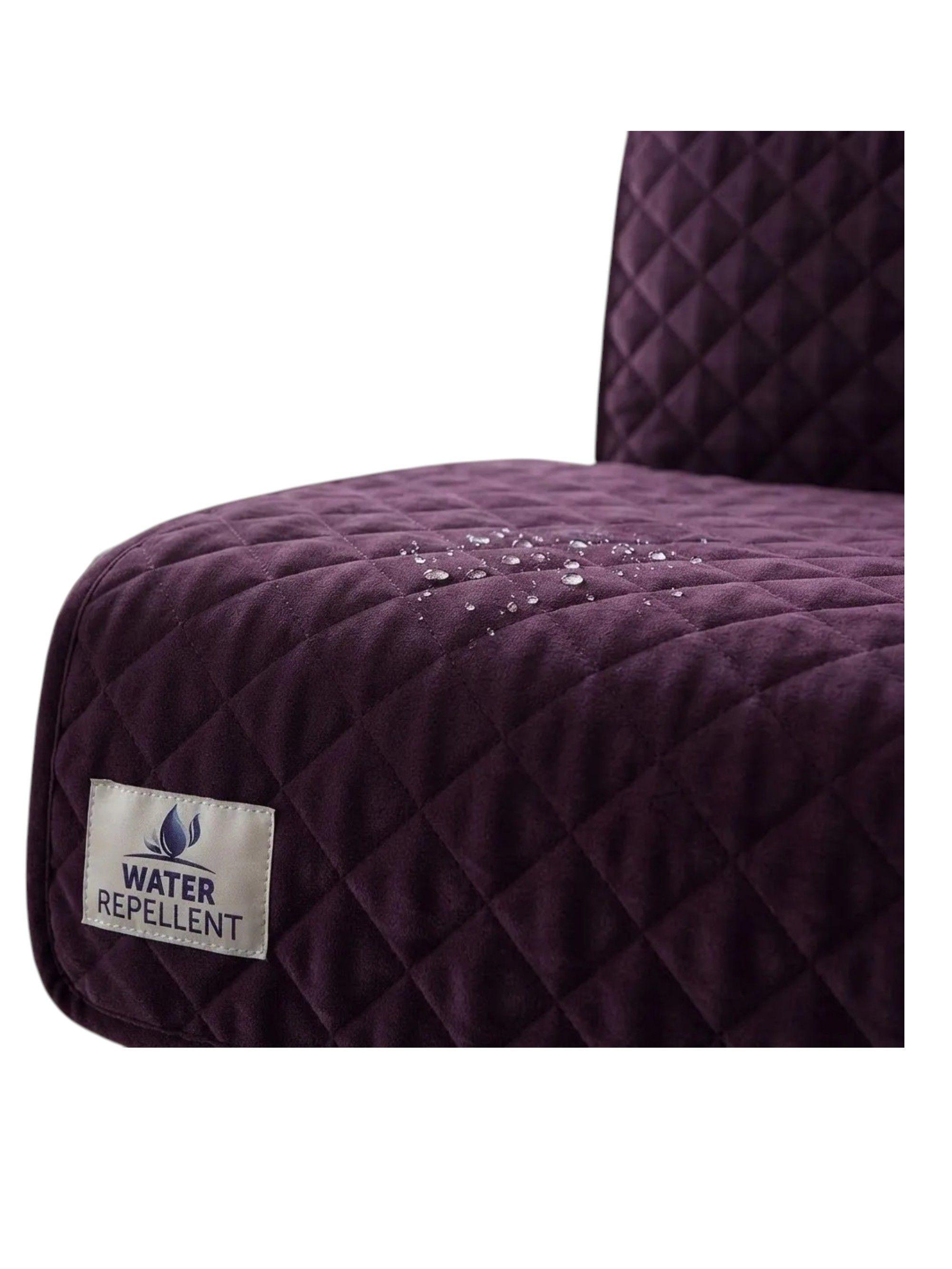 Funda Para Sof De 1 Cuerpo Impermeable morado-2
