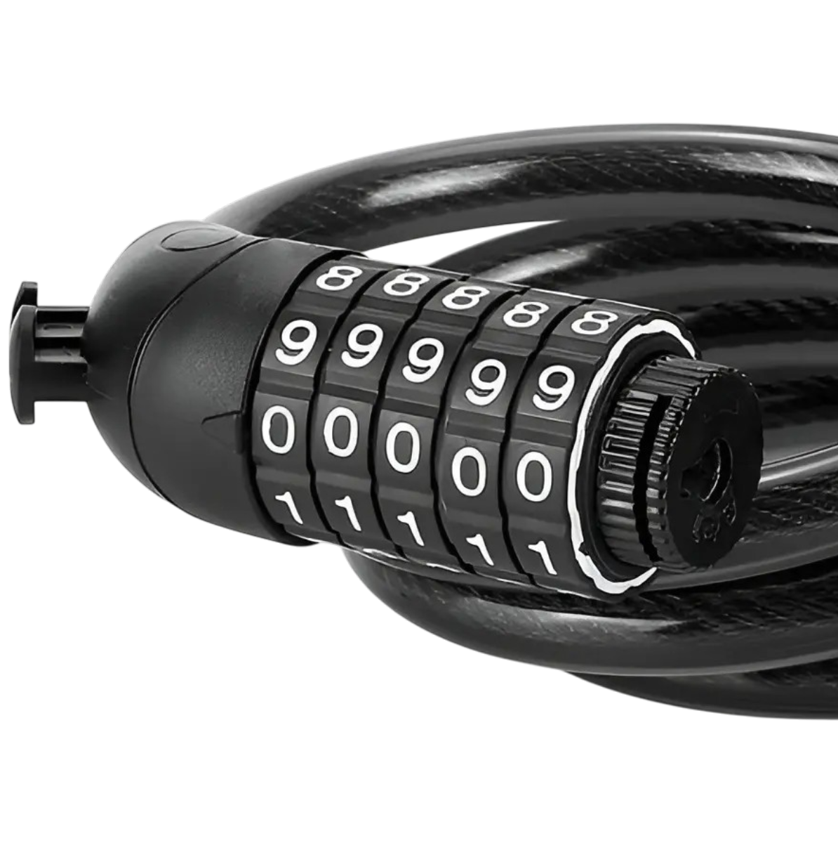 Candado Para Bicicleta Con Clave Color Negro-2